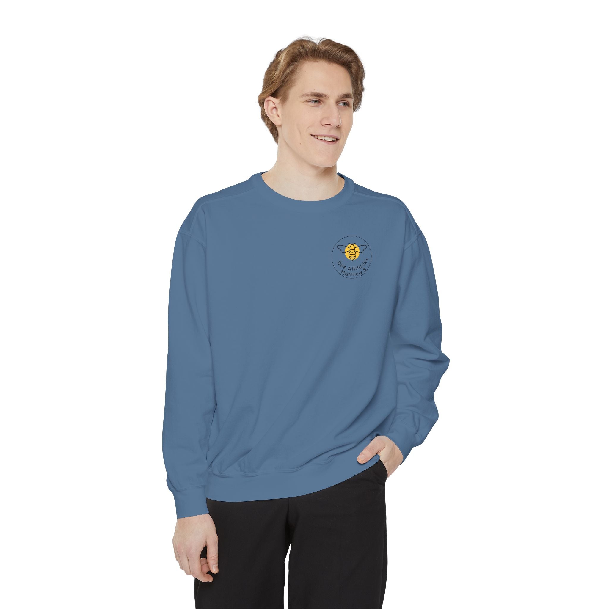 Bee-Attitudes Matthew 5:10 Garment-Dyed Sweatshirt