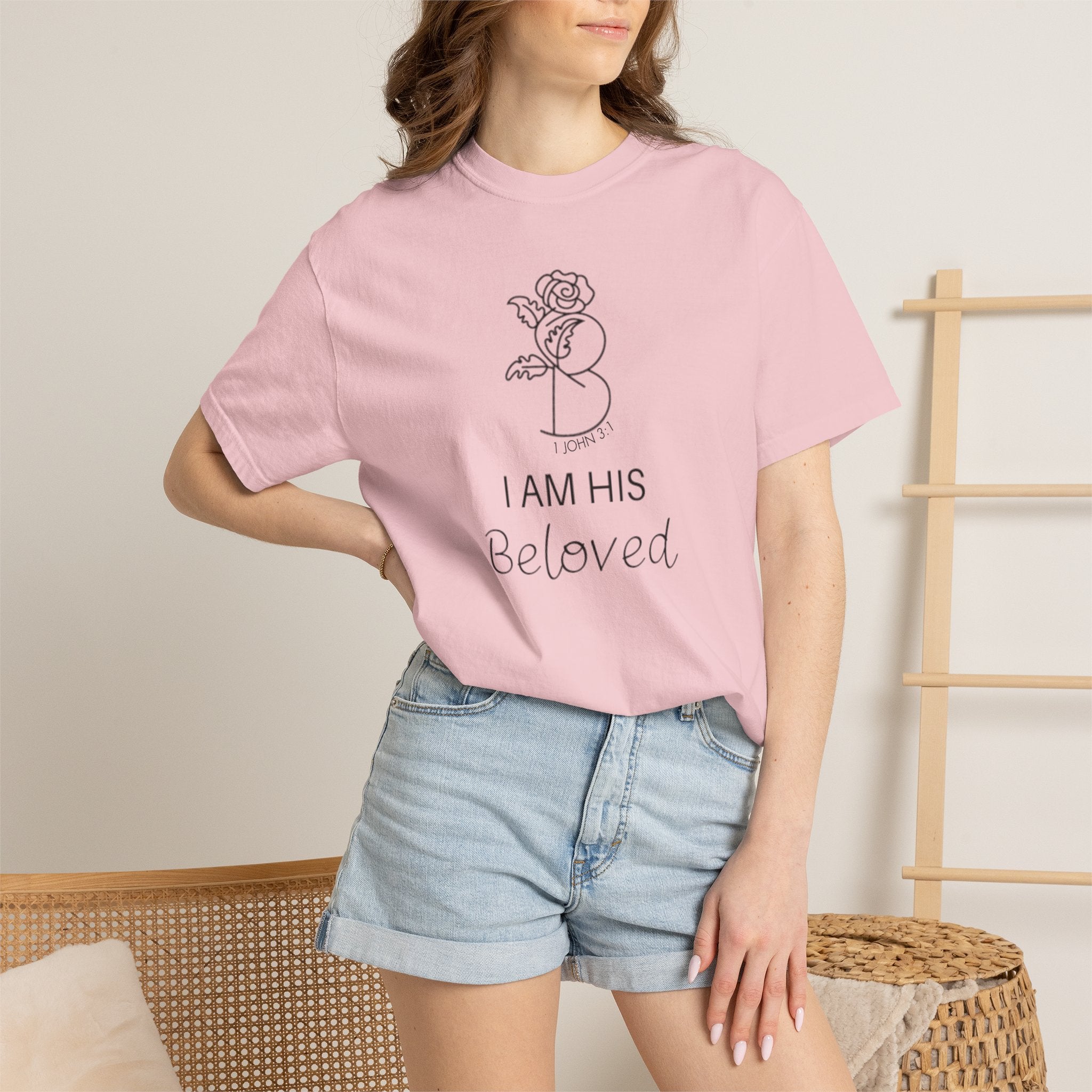 I am His Beloved "Rose" Style T Shirt