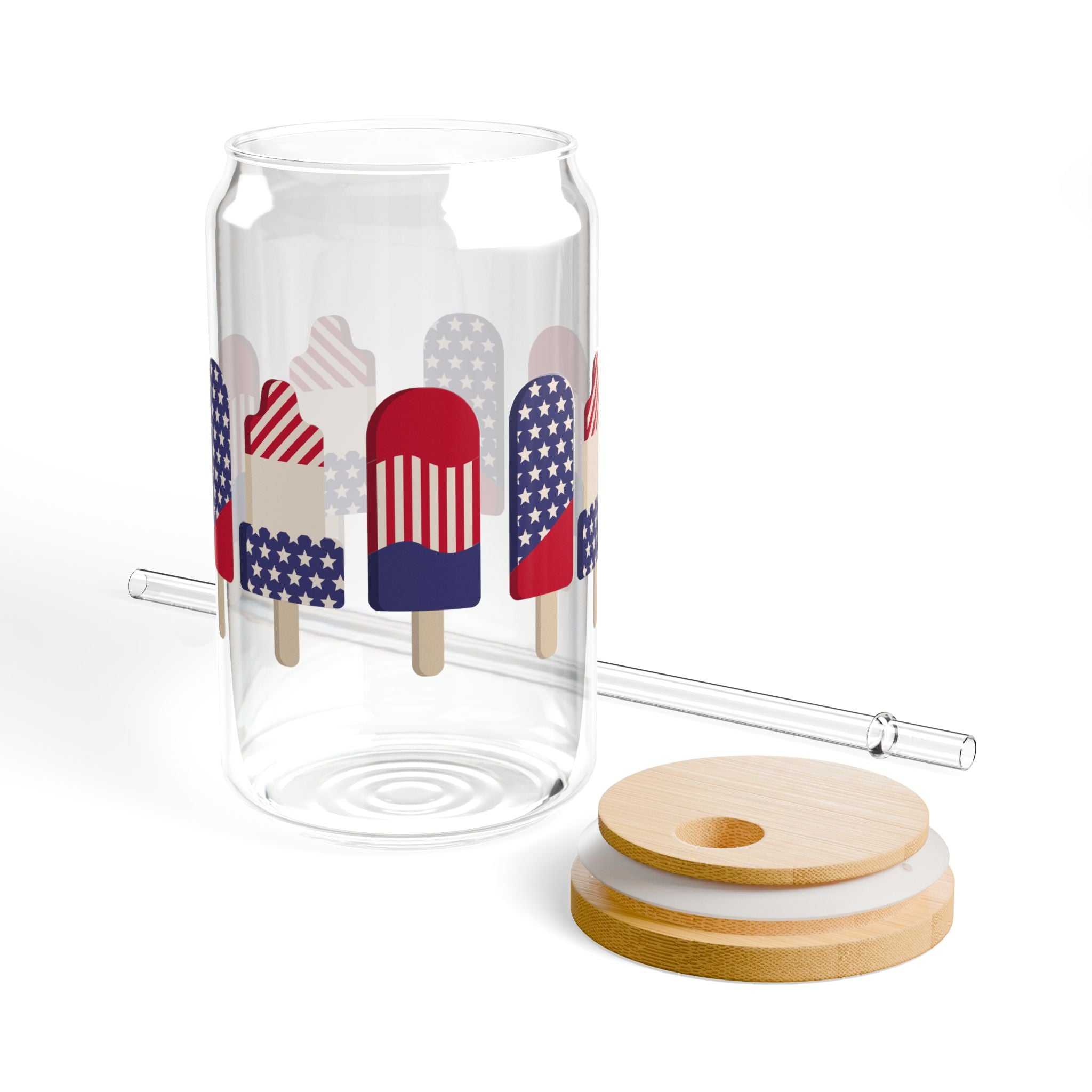 Patriotic Sipper Glass, 16oz