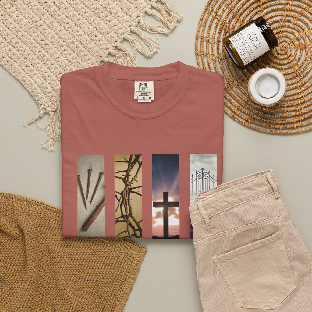 Forgiven Unisex T-Shirt - 3 Nails 1 Cross Design