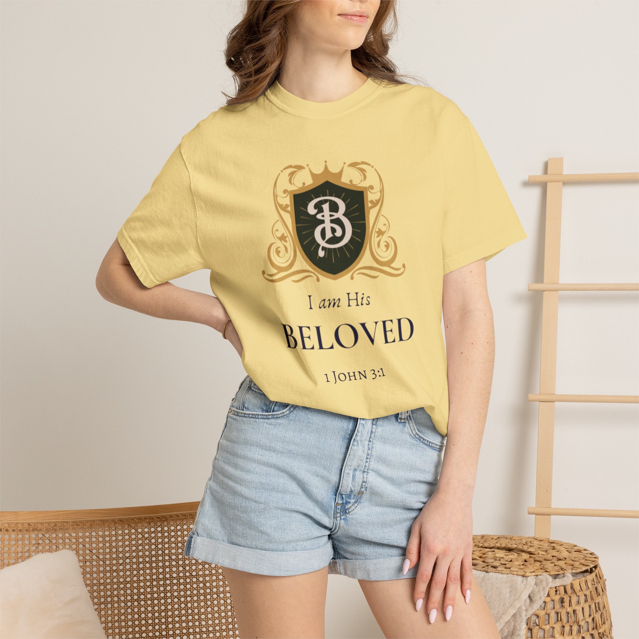 I am His Beloved "Crested Too" Style T Shirt