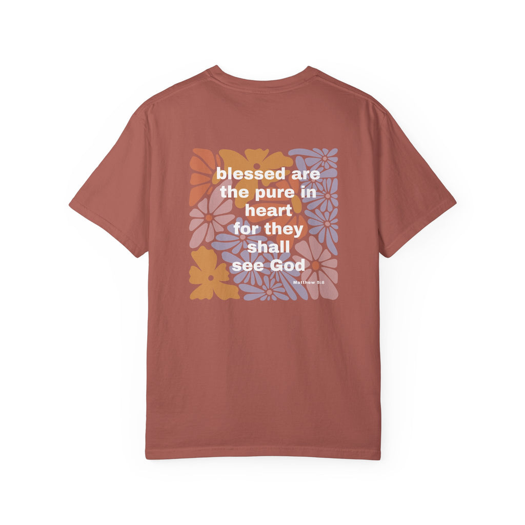 Bee-Attitudes Matthew 5:8 T Shirt (White Letters)