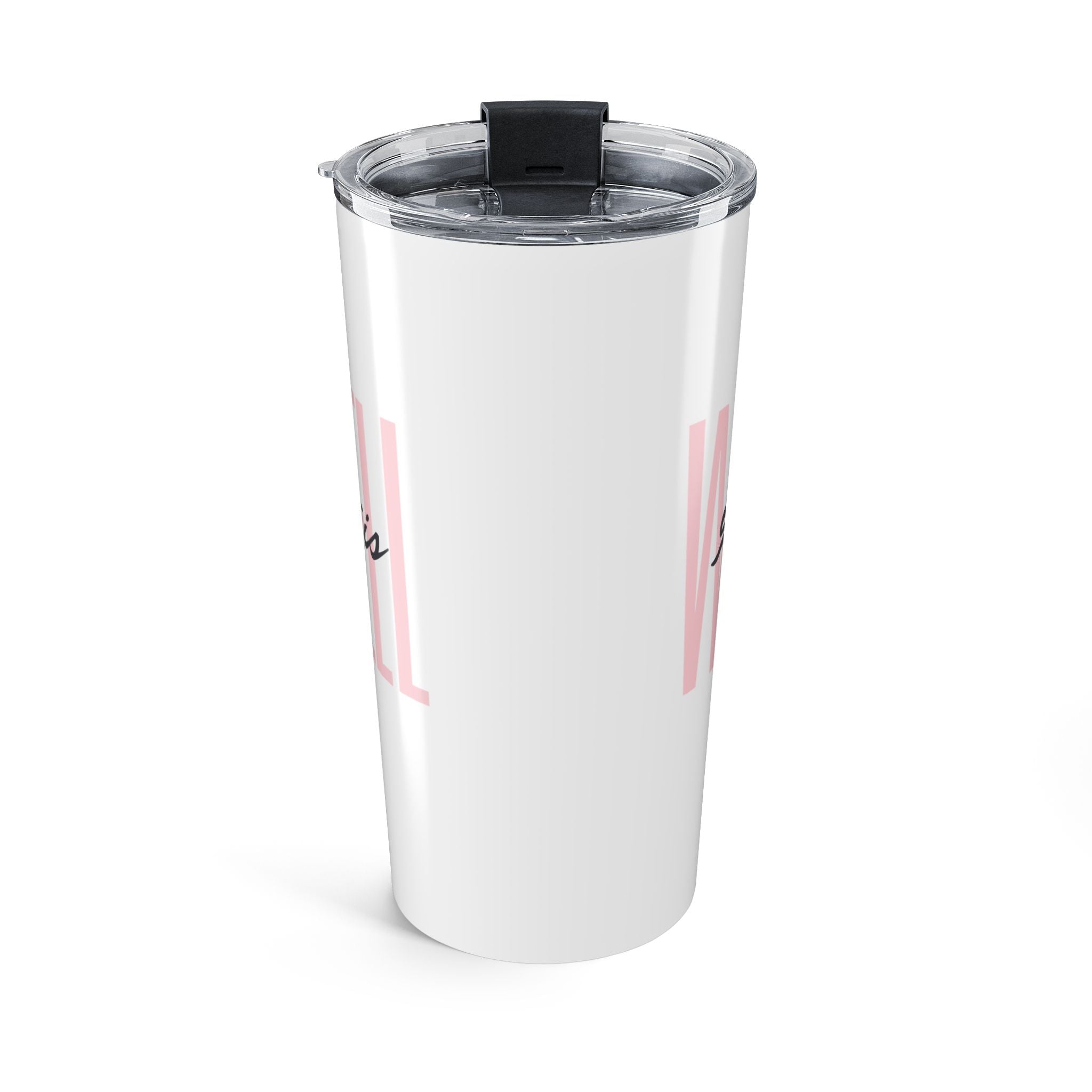 Favorite Hymns ~ It Is Well Pink Letters Tumbler 20oz