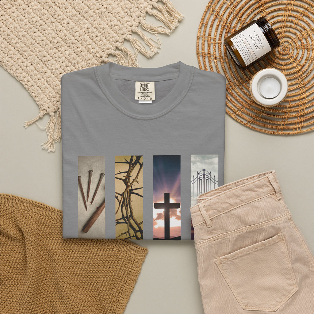 Forgiven Unisex T-Shirt - 3 Nails 1 Cross Design