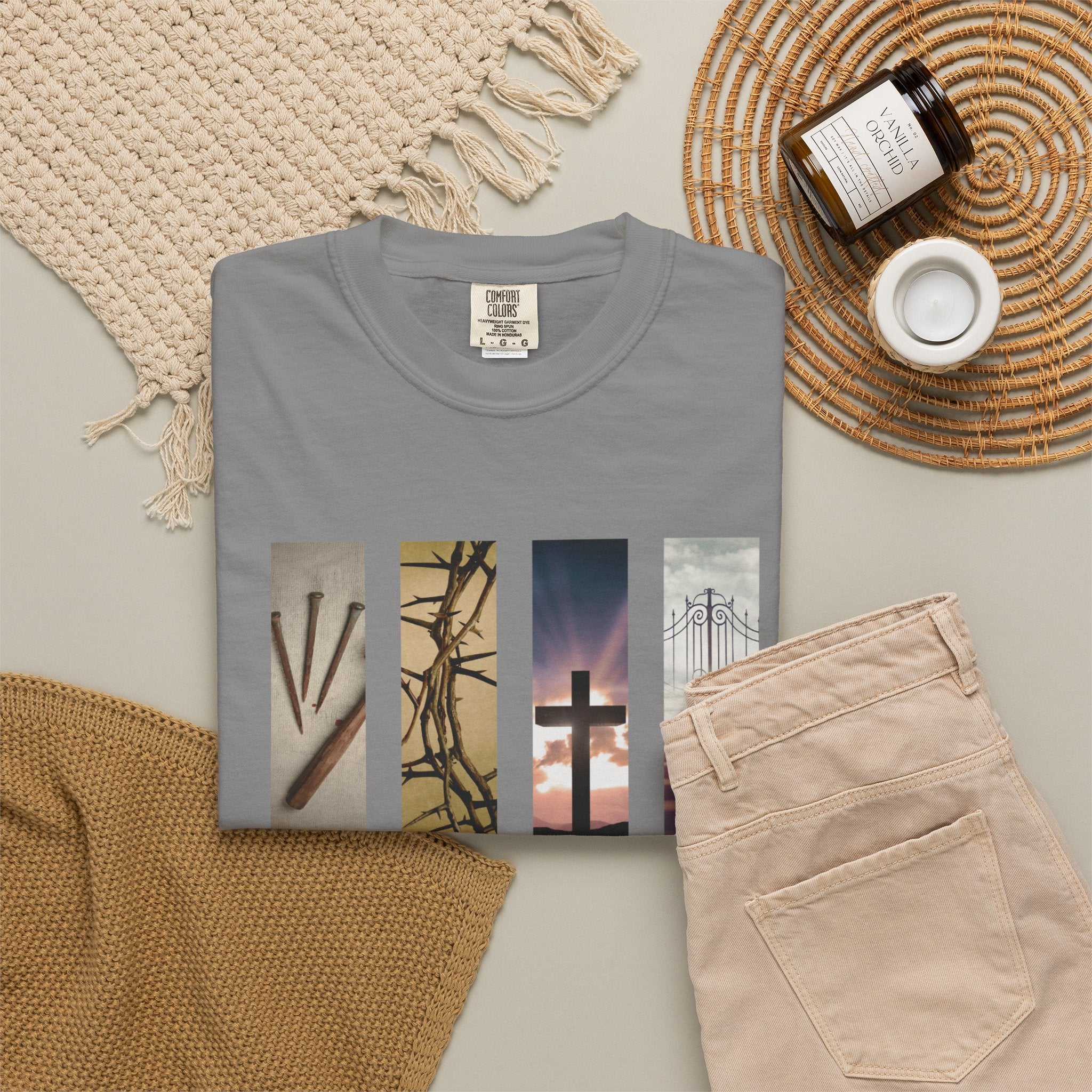 Forgiven Unisex T-Shirt - 3 Nails 1 Cross Design