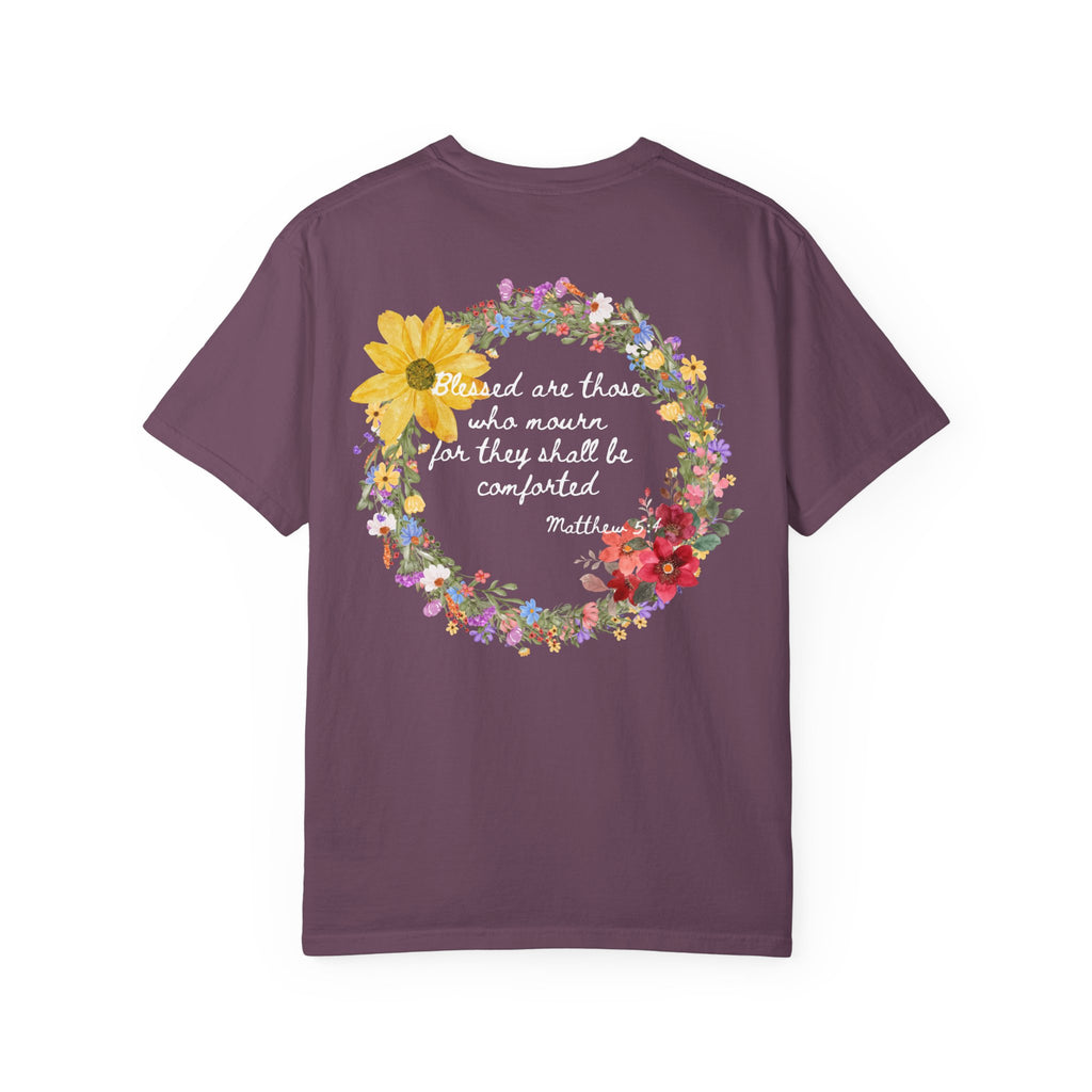 Bee-Attitudes Matthew 5:4 White Letters T Shirt