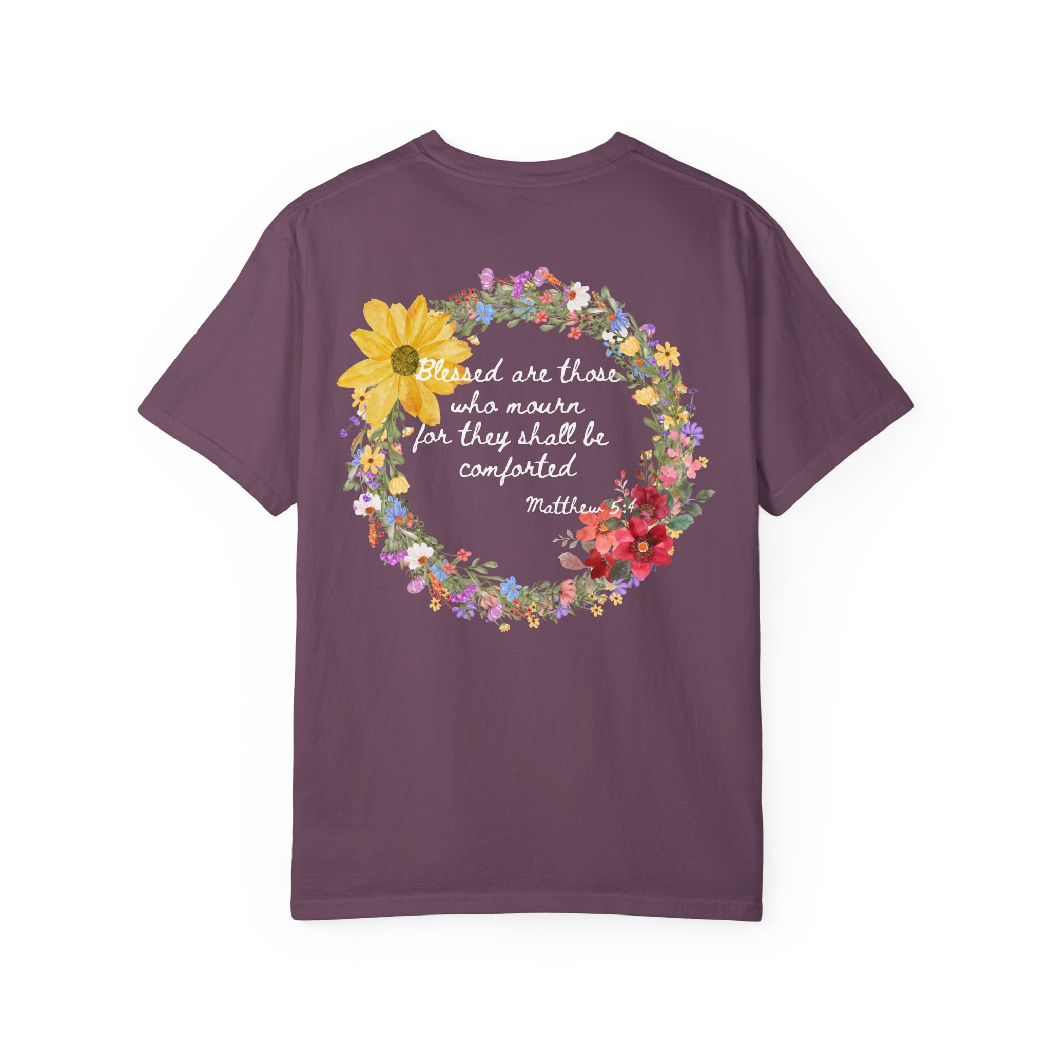 Bee-Attitudes Matthew 5:4 White Letters T Shirt