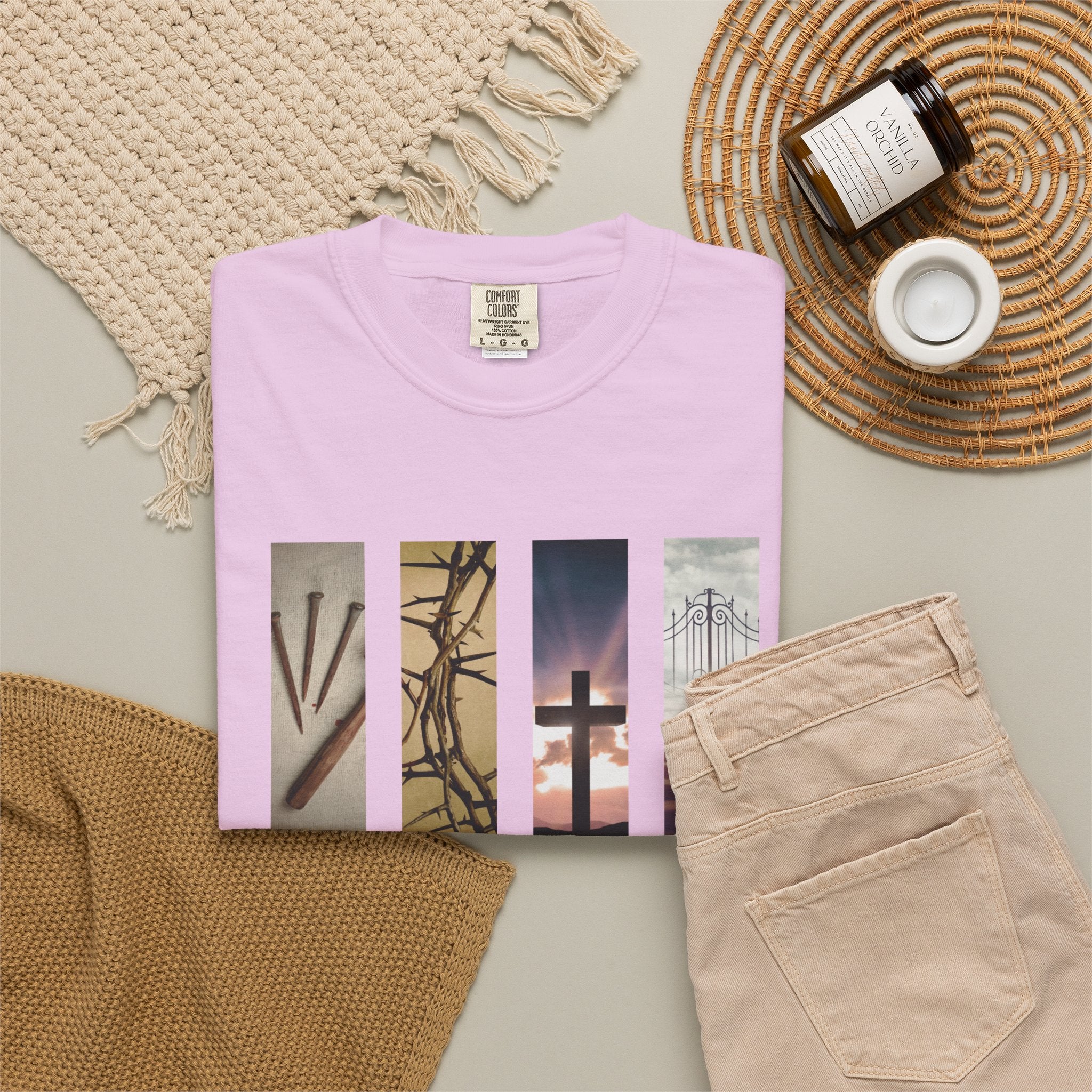 Forgiven Unisex T-Shirt - 3 Nails 1 Cross Design