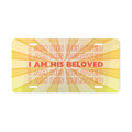 I am His Beloved Starburst License Plate