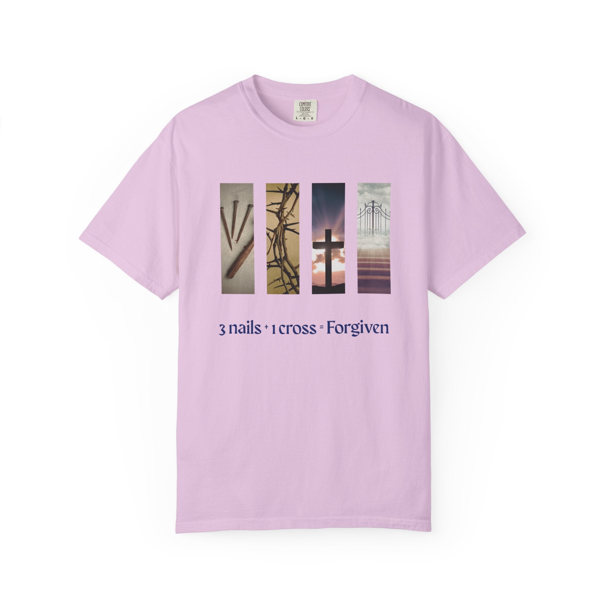Forgiven Unisex T-Shirt - 3 Nails 1 Cross Design