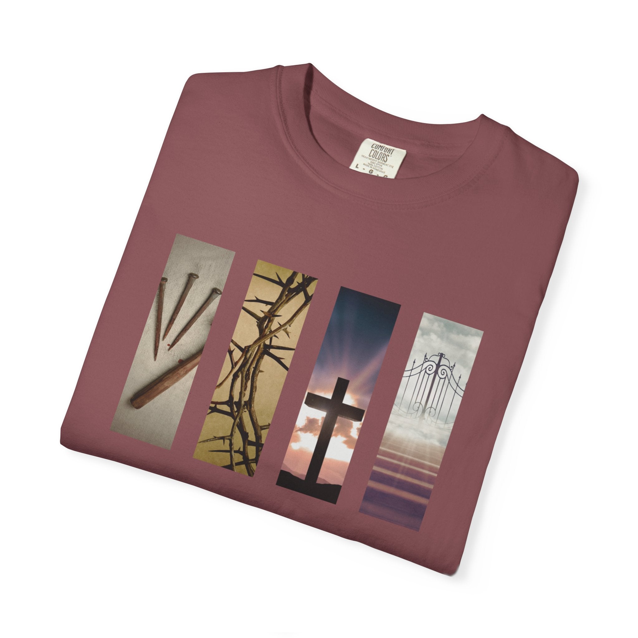 Forgiven Unisex T-Shirt - 3 Nails 1 Cross Design