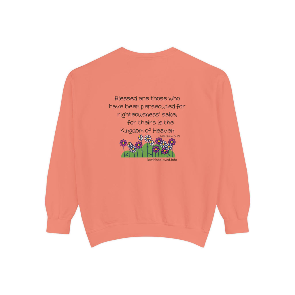 Bee-Attitudes Matthew 5:10 Garment-Dyed Sweatshirt