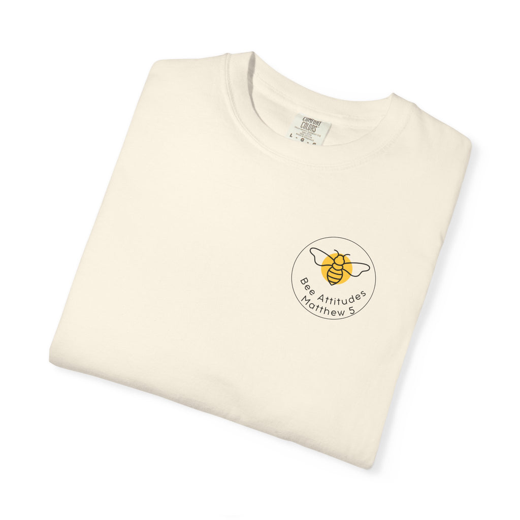 Bee-Attitudes 5:8 T-Shirt (Dark Letters)
