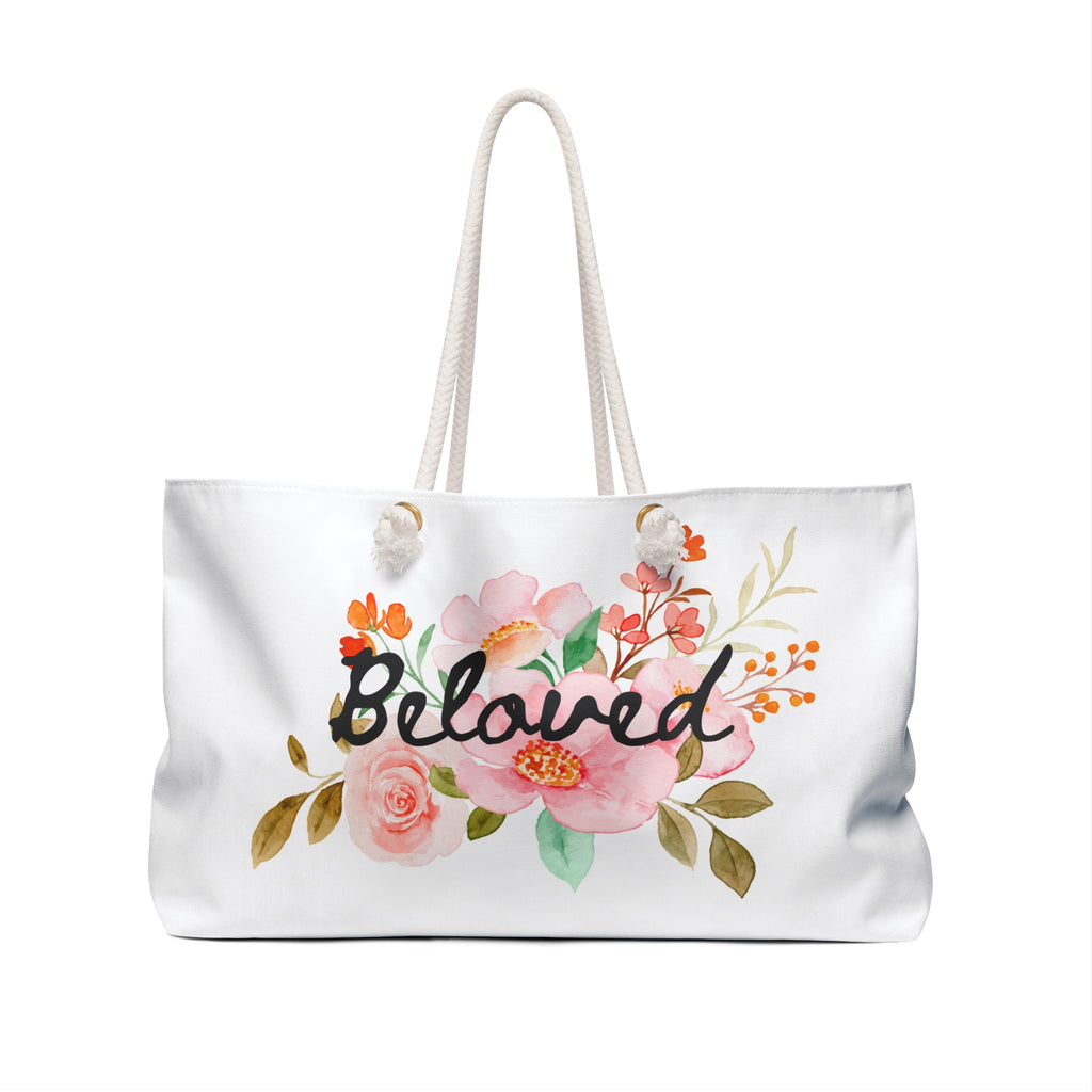 I am His Beloved Flowers Weekender Bag