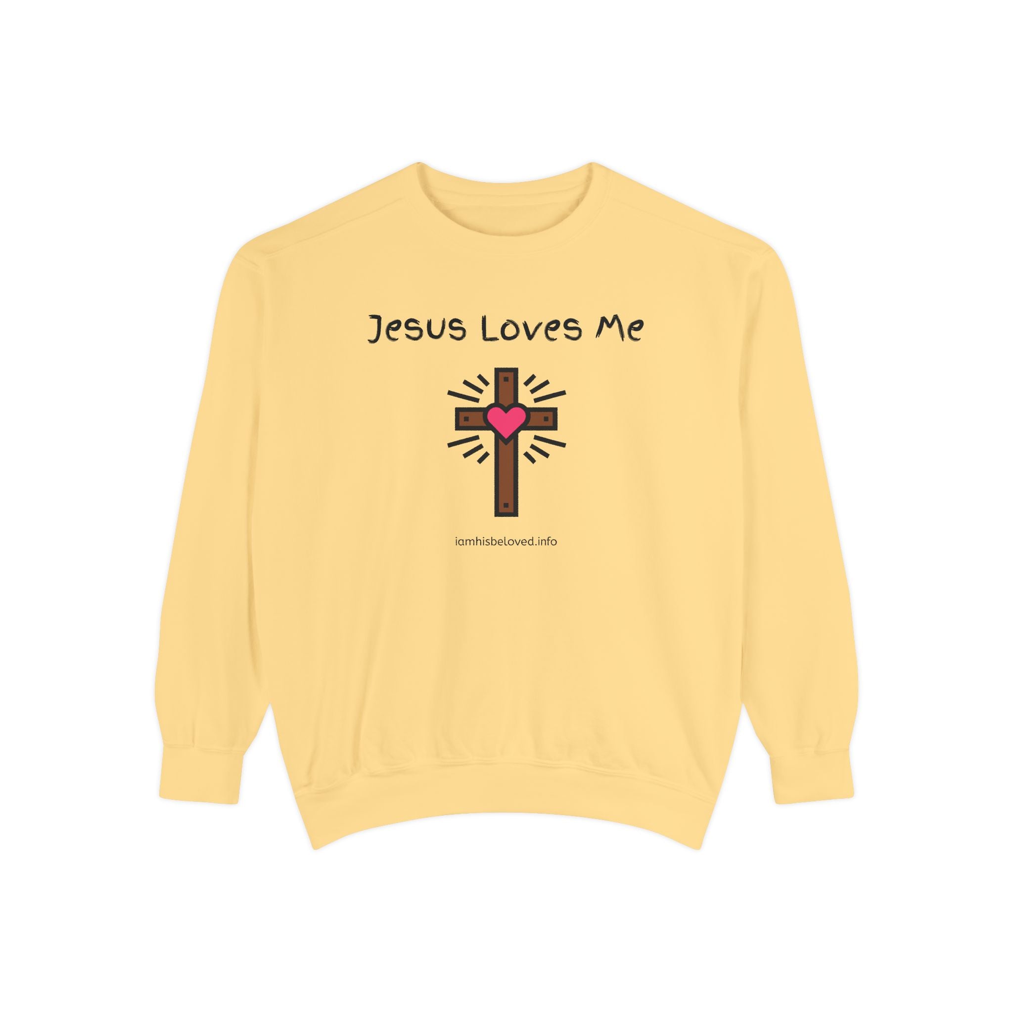 Favorite Hymns ~ Jesus Loves Me ~ Garment-Dyed Sweatshirt