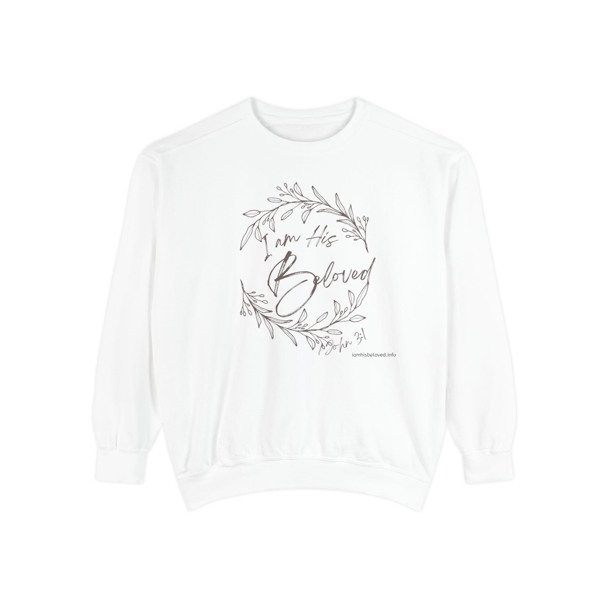 I Am His Beloved Wreath Sweatshirt