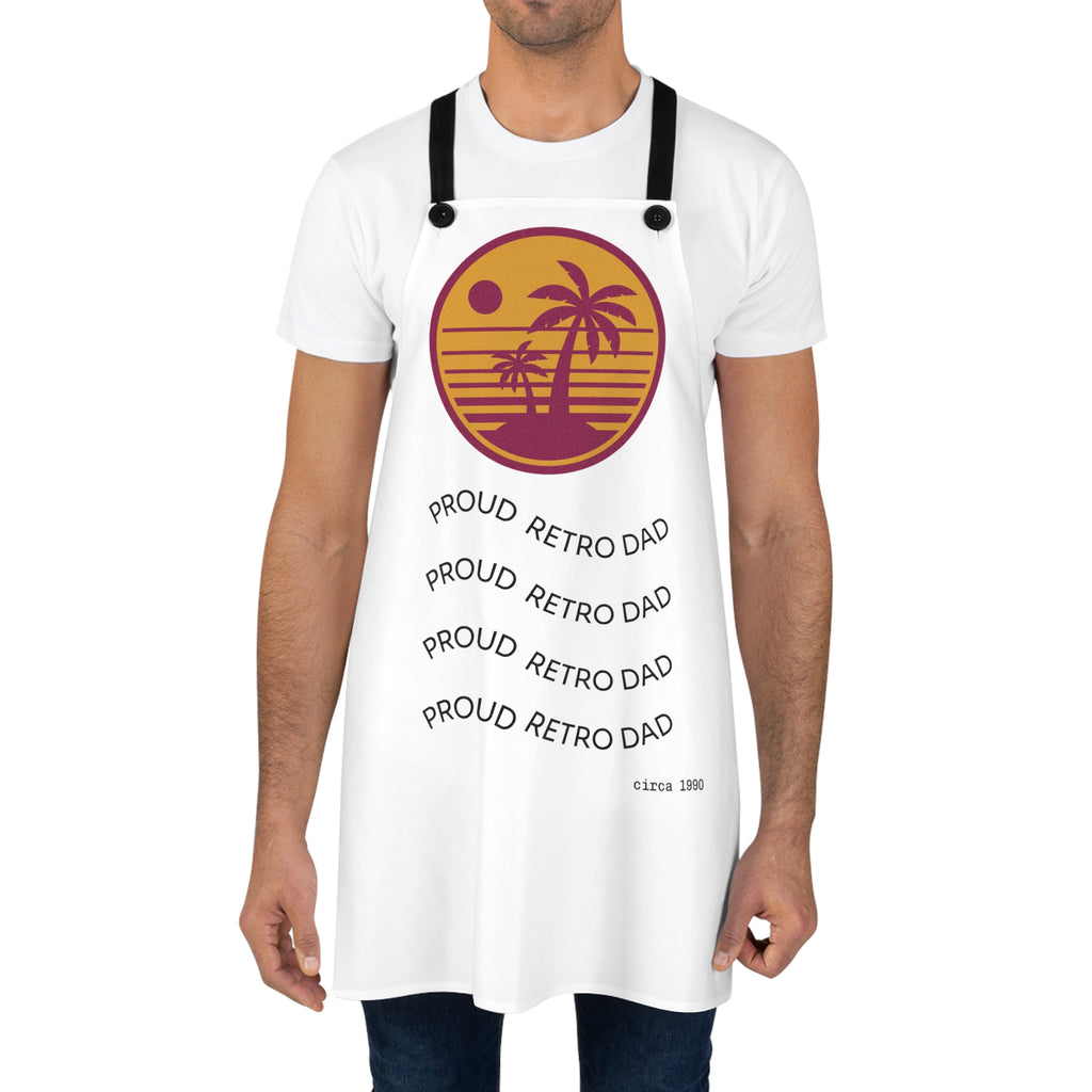 Retro Sunset BBQ Apron