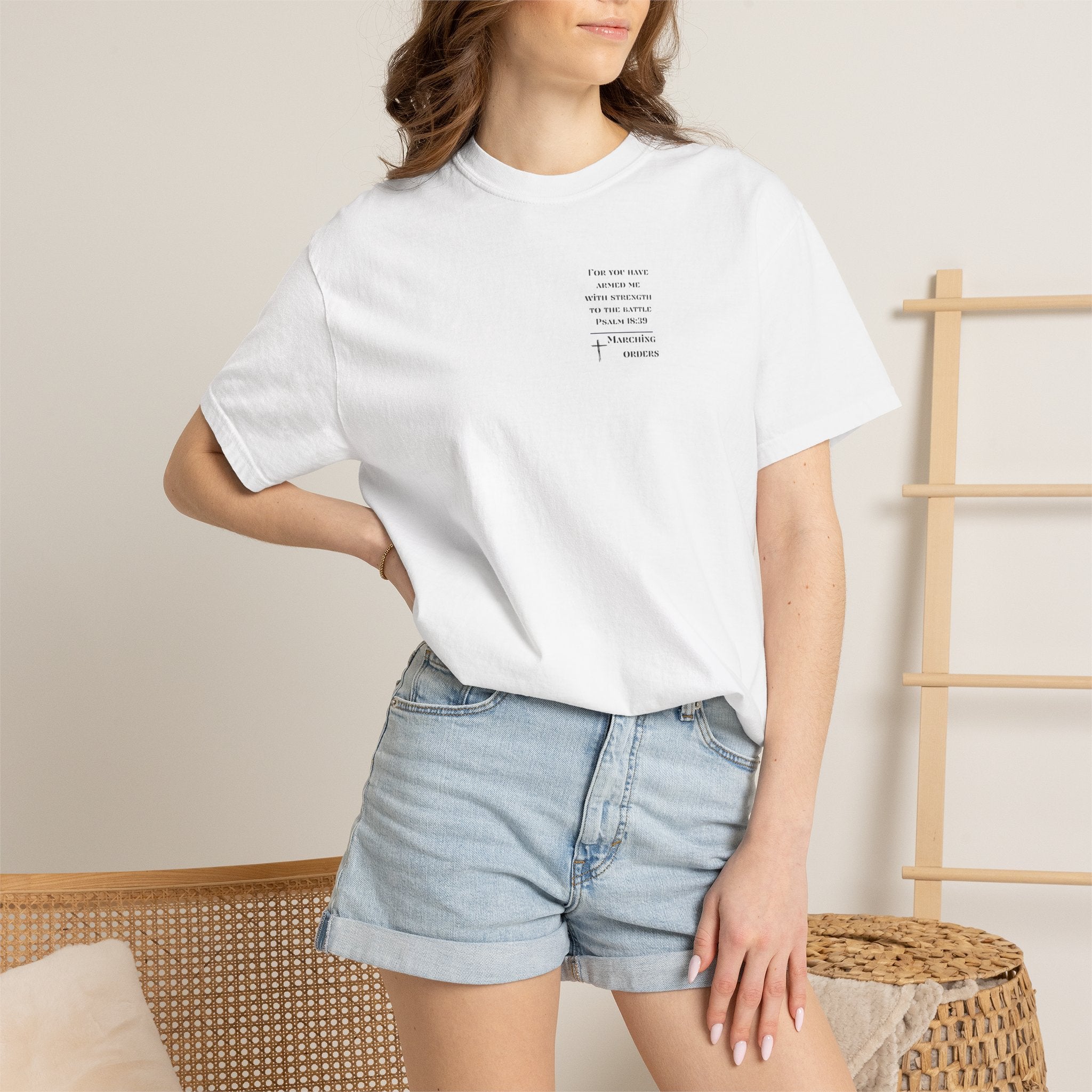 Marching Orders - Peace  ~ John 16:33 T Shirt