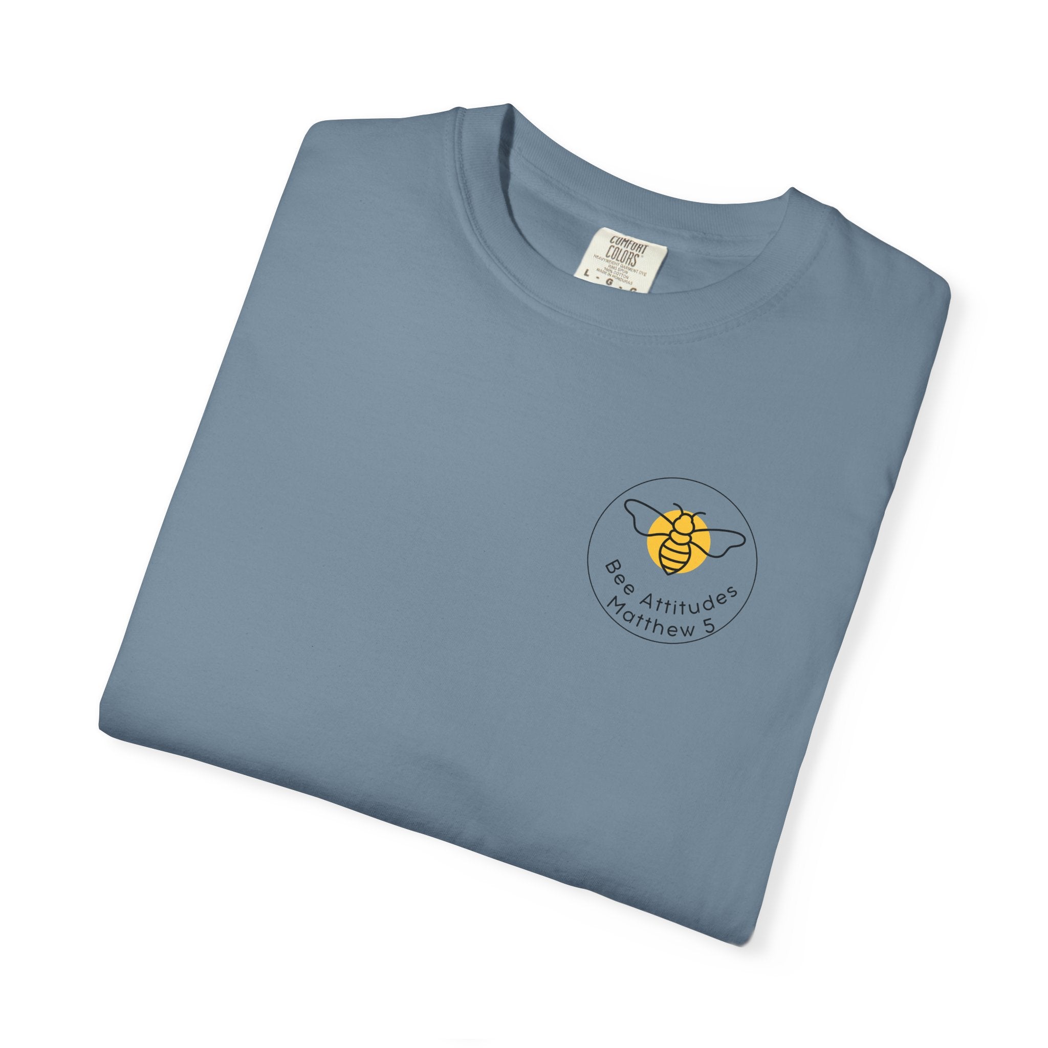 Bee-Attitudes 5:8 T-Shirt (Dark Letters)