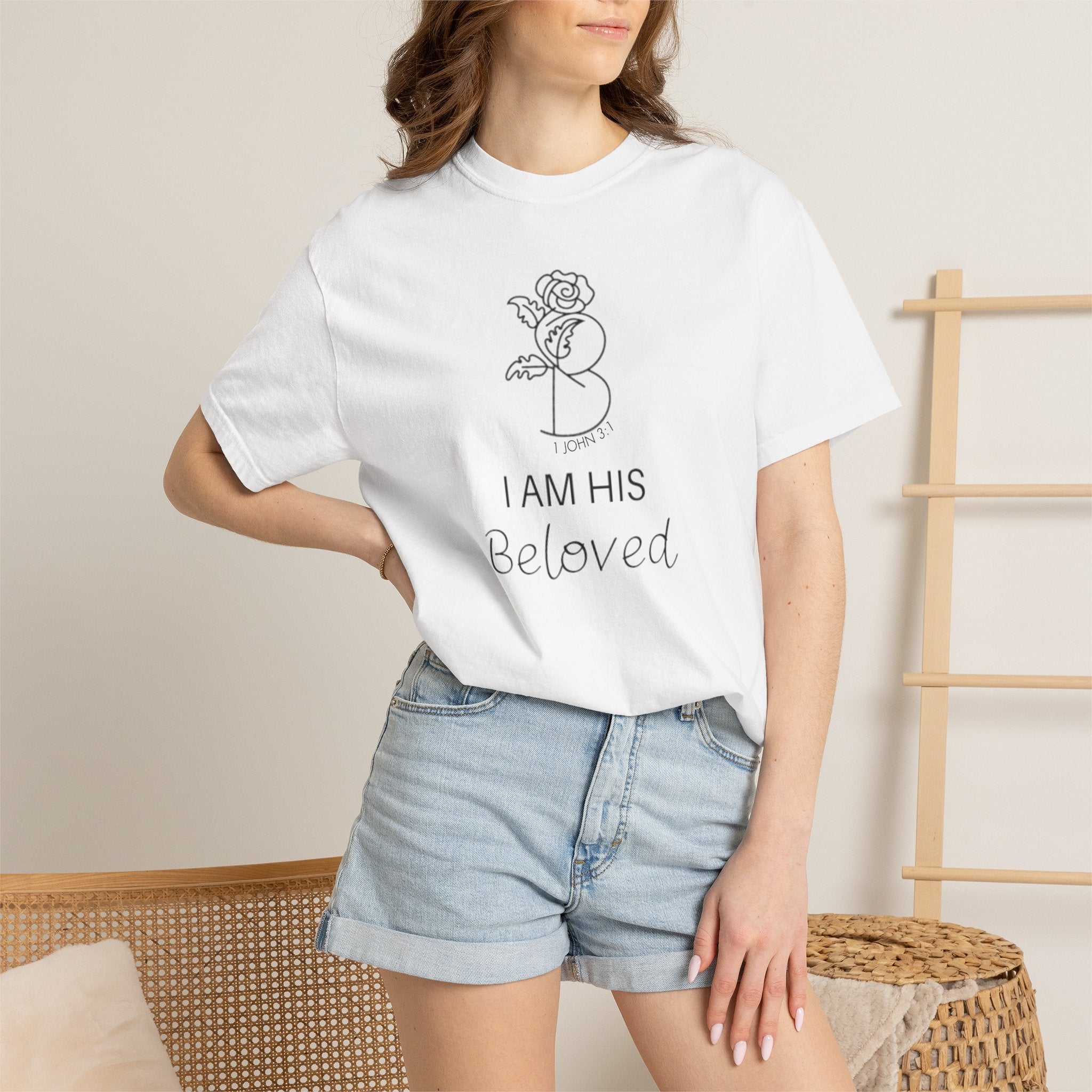I am His Beloved "Rose" Style T Shirt