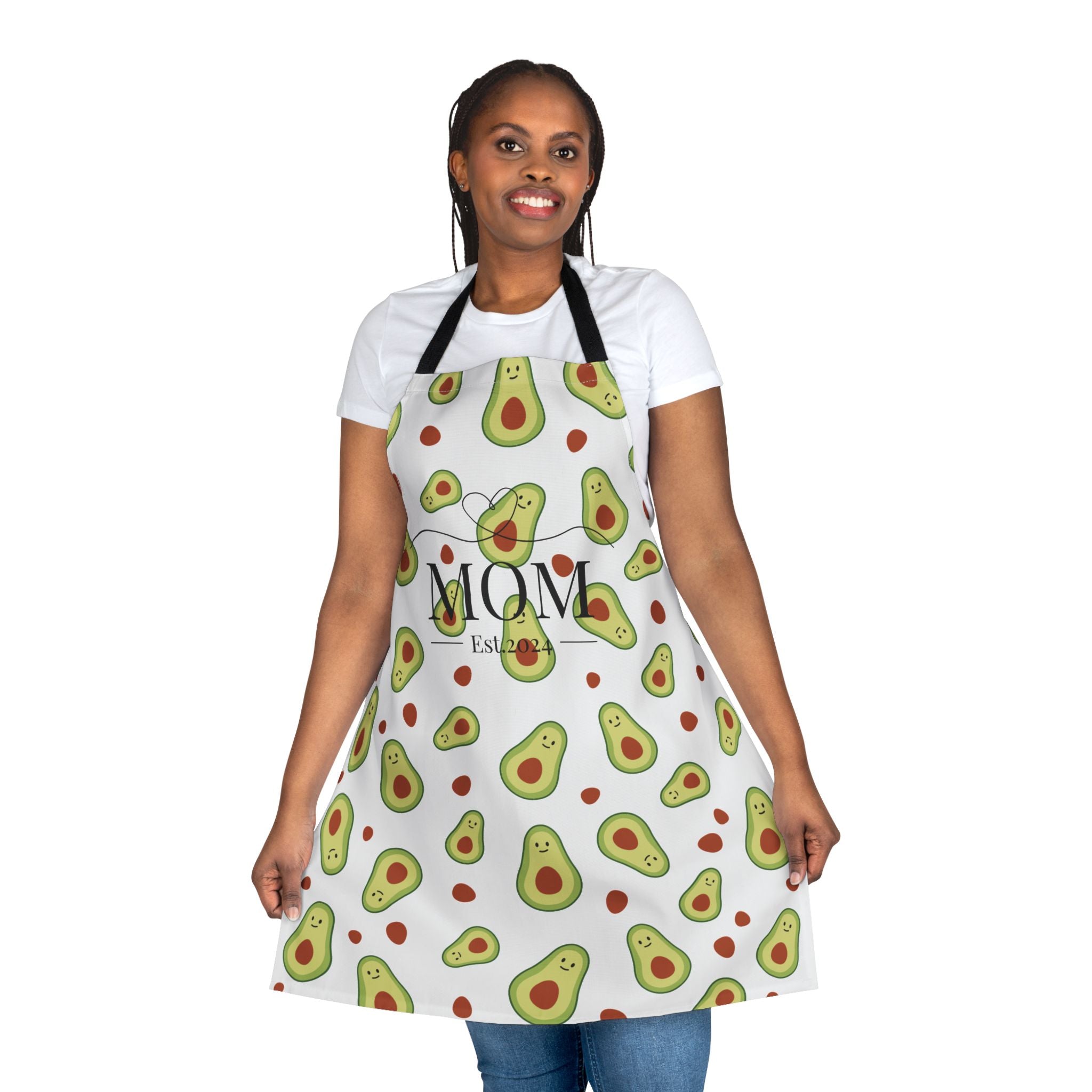 Avocado Patterned Apron for Moms