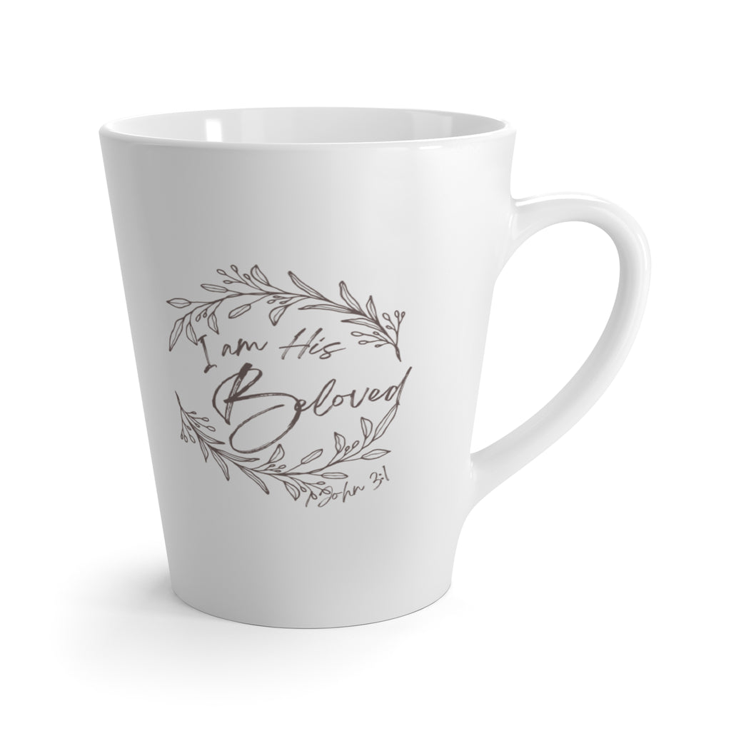 I am His Beloved Wreath Latte Mug