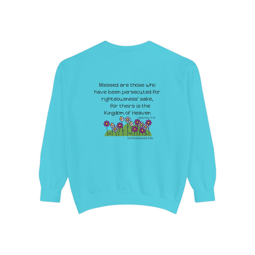 Bee-Attitudes Matthew 5:10 Garment-Dyed Sweatshirt
