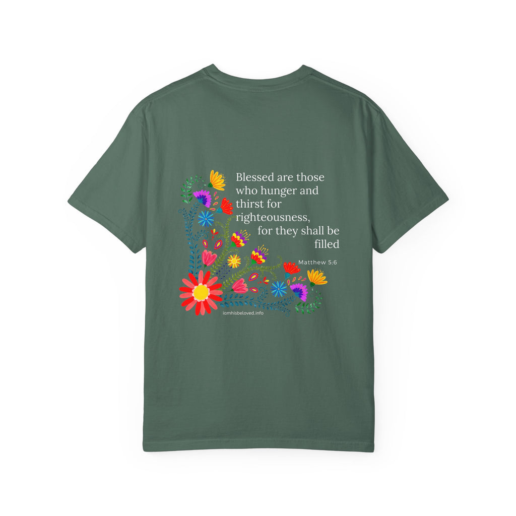 Bee-Attitudes 5:6 T-shirt White Letters