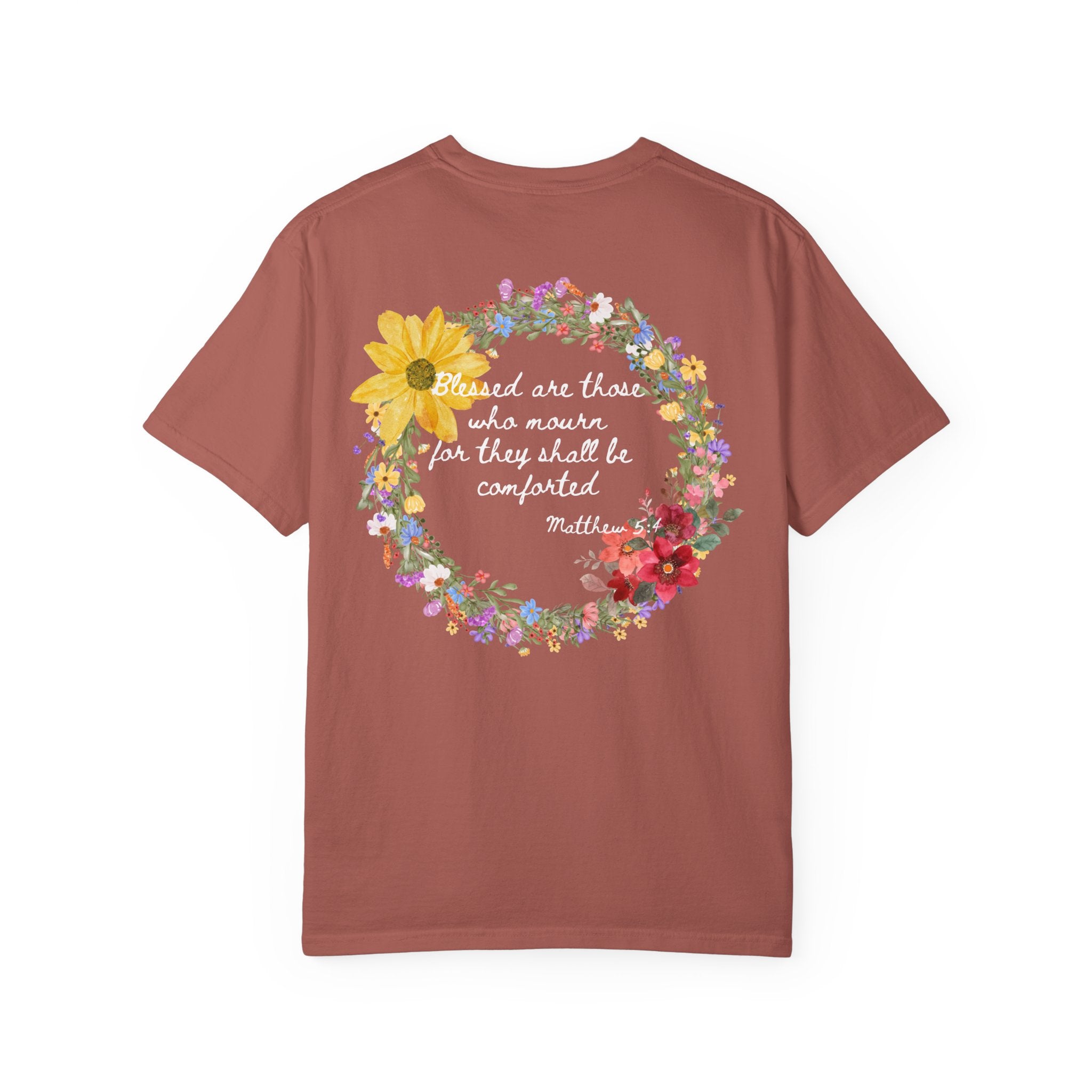 Bee-Attitudes Matthew 5:4 White Letters T Shirt