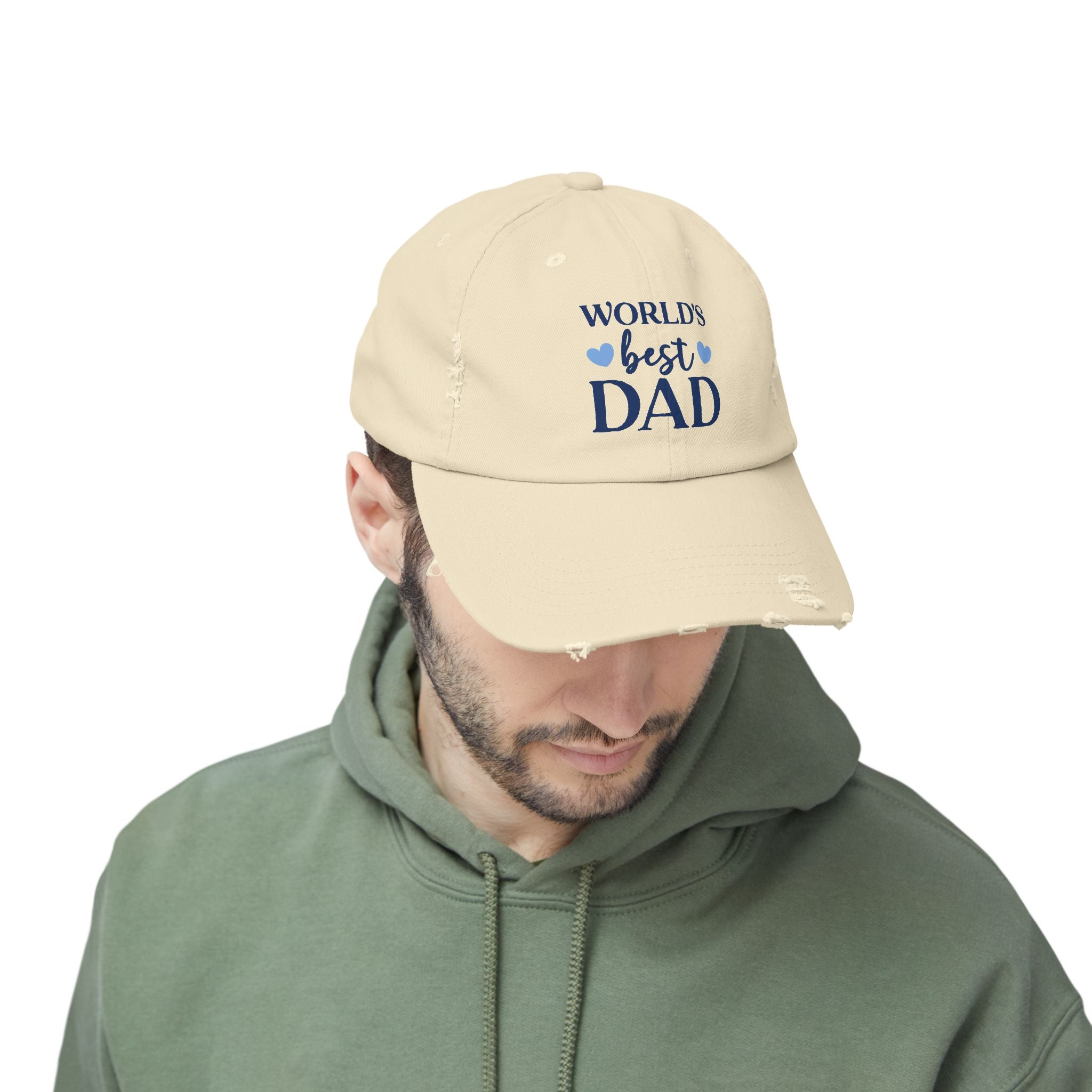 World's Best Dad Distressed Cap