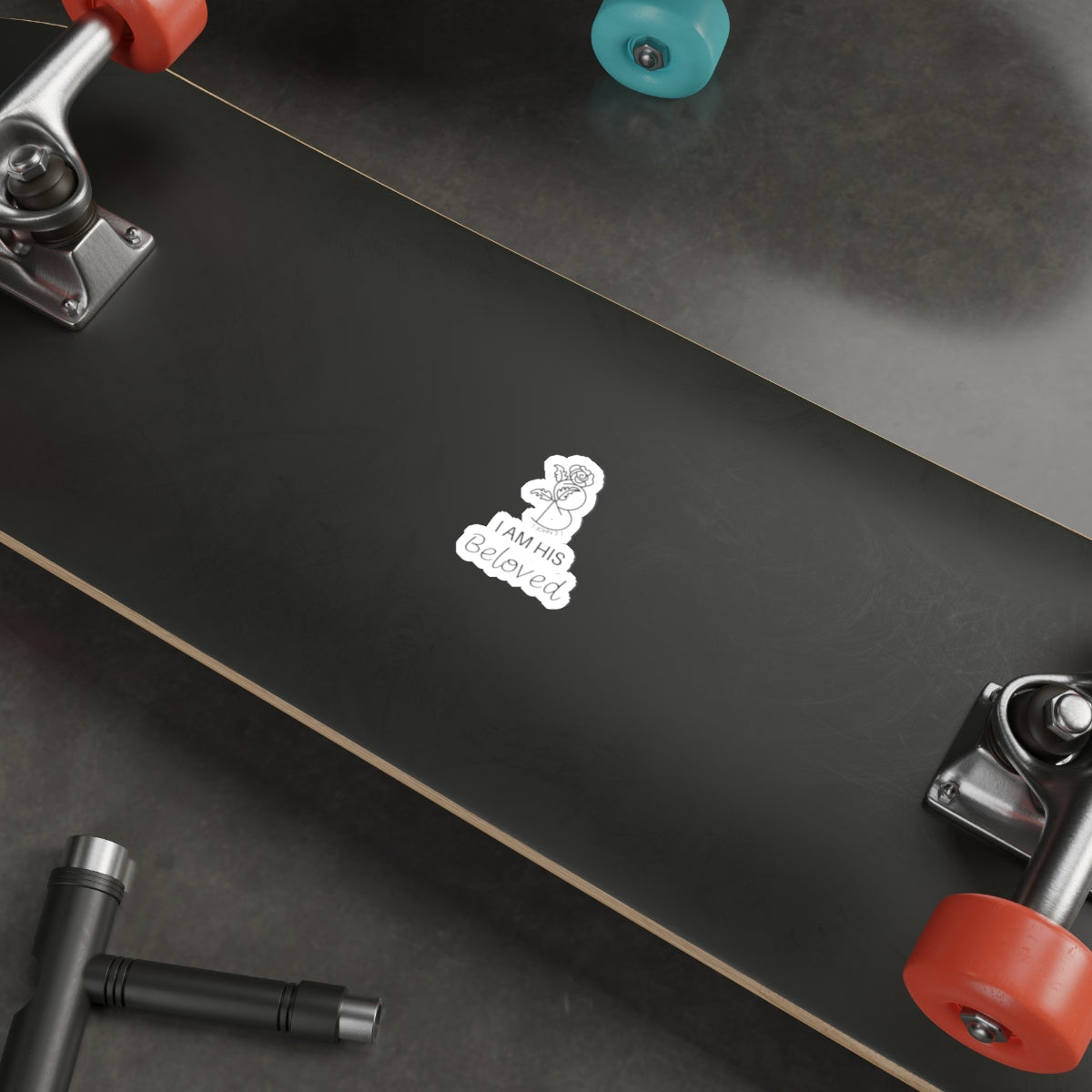 I am His Beloved Rose Die-Cut Stickers