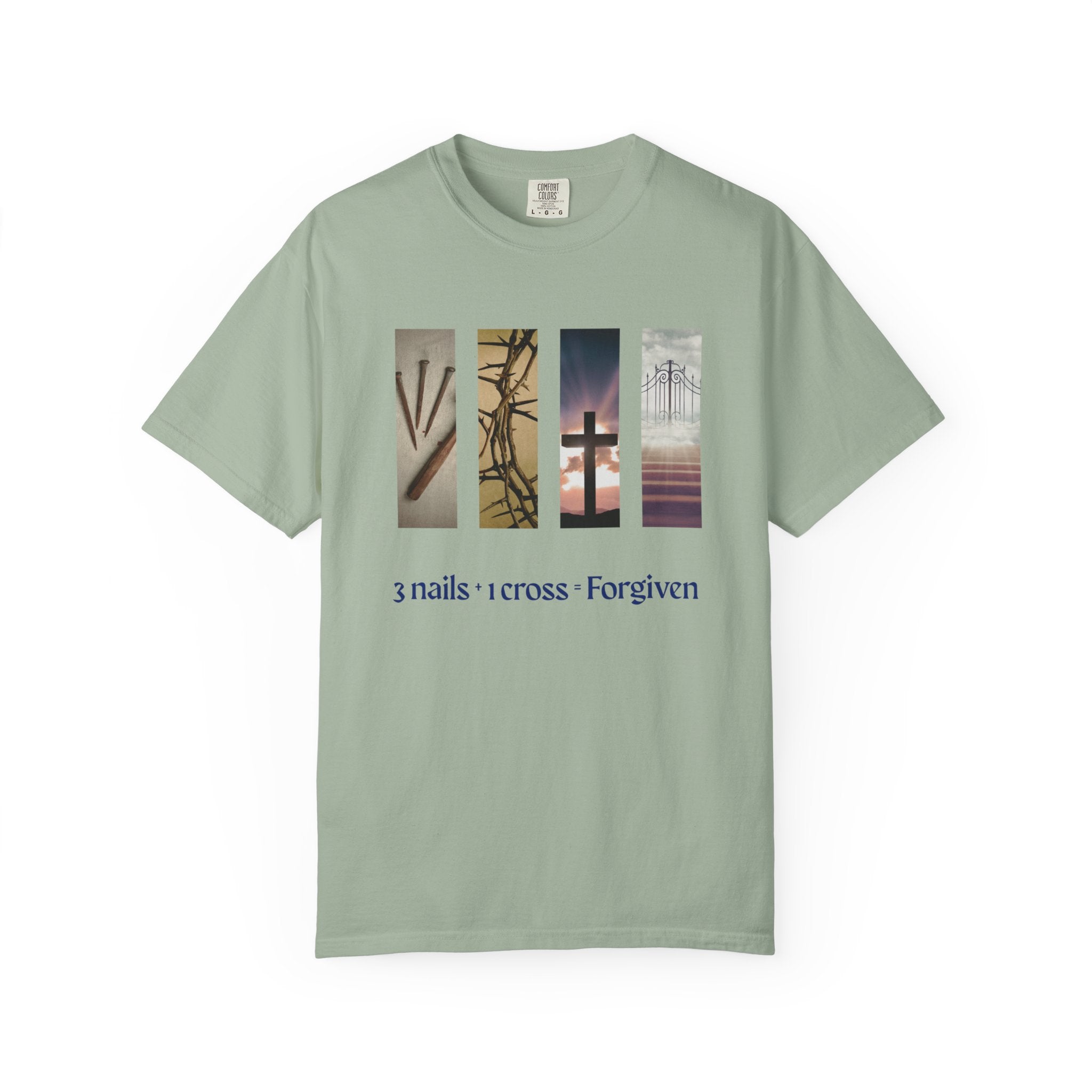 Forgiven Unisex T-Shirt - 3 Nails 1 Cross Design