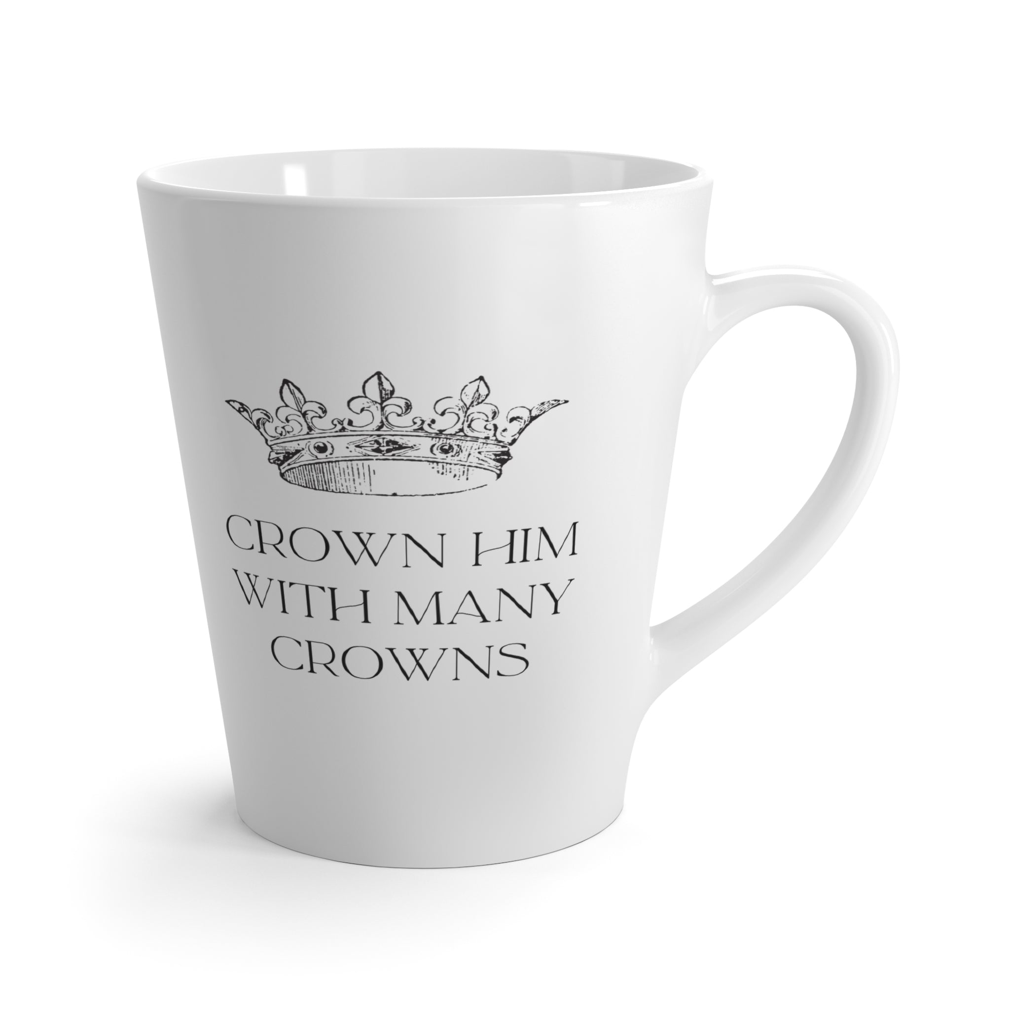 Favorite Hymns ~ Crown Him with Many Crowns Latte Mug