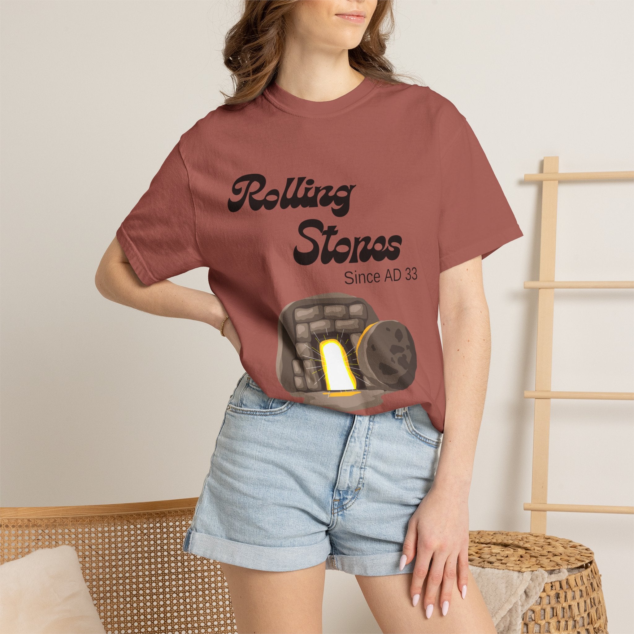 Rolling Stones since AD 33 Unisex Garment-Dyed T-shirt