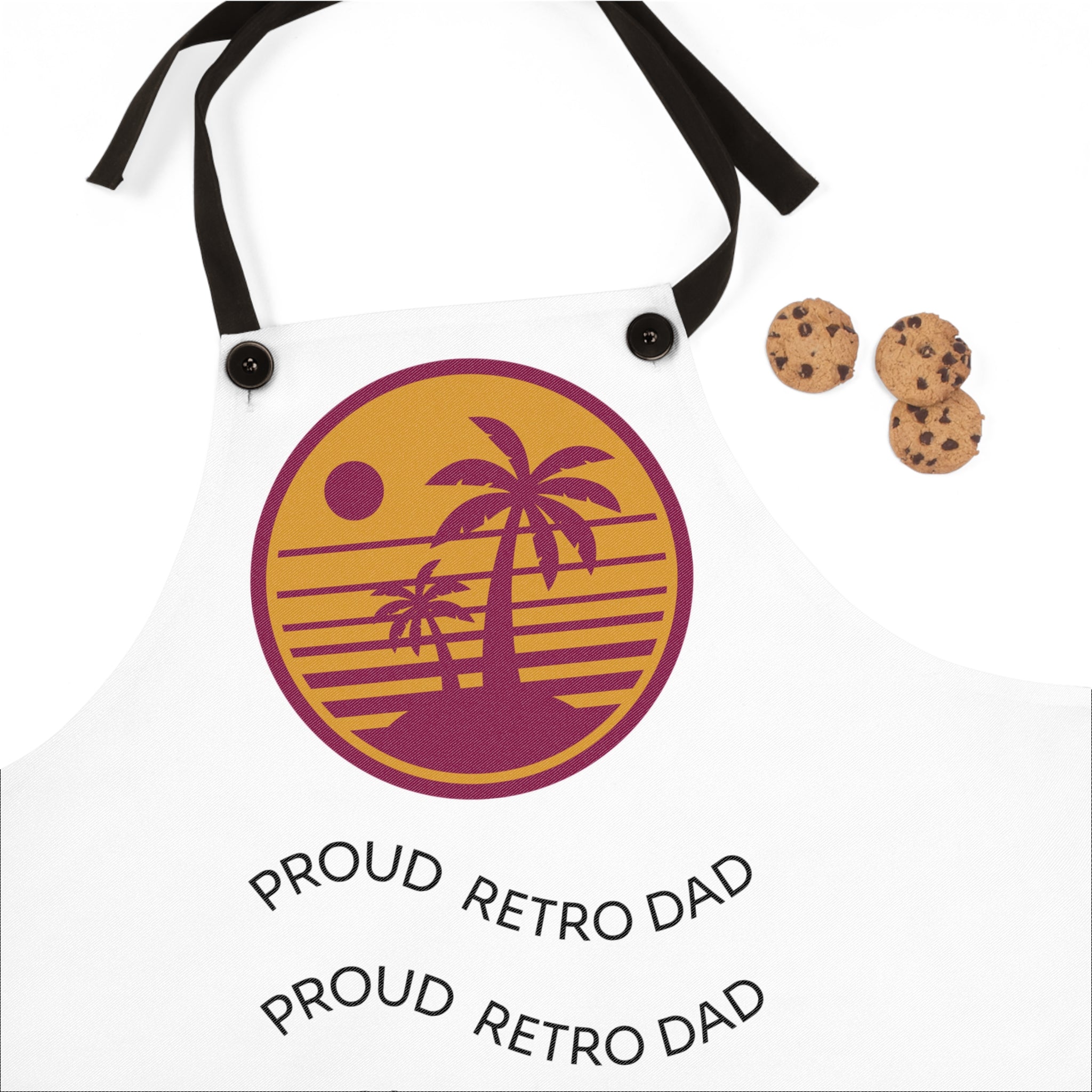 Retro Sunset BBQ Apron