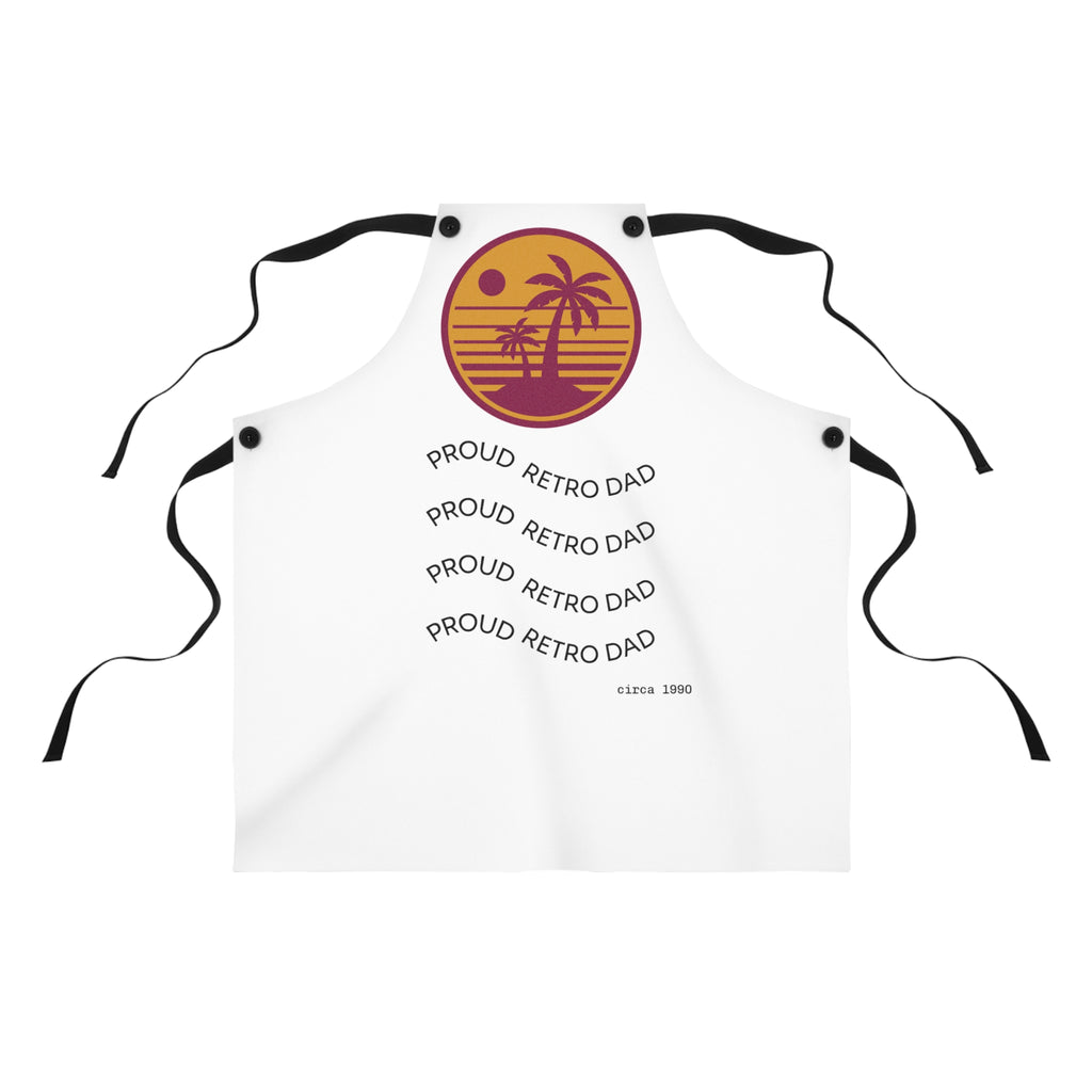 Retro Sunset BBQ Apron