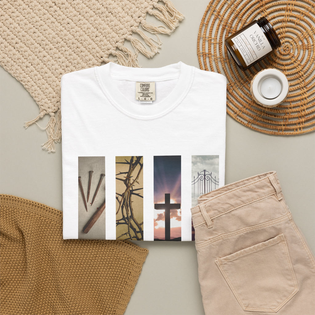 Forgiven Unisex T-Shirt - 3 Nails 1 Cross Design