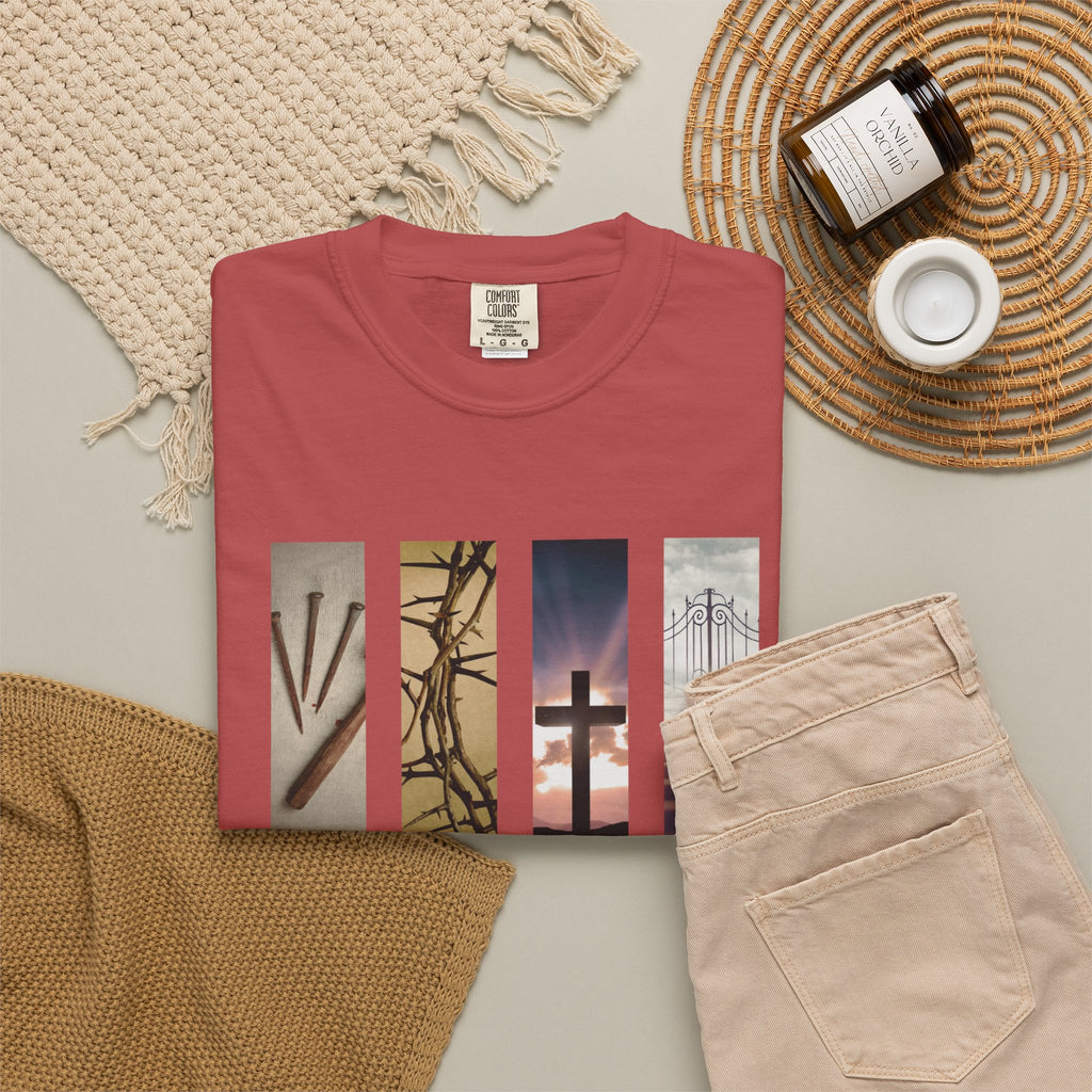 Forgiven Unisex T-Shirt - 3 Nails 1 Cross Design
