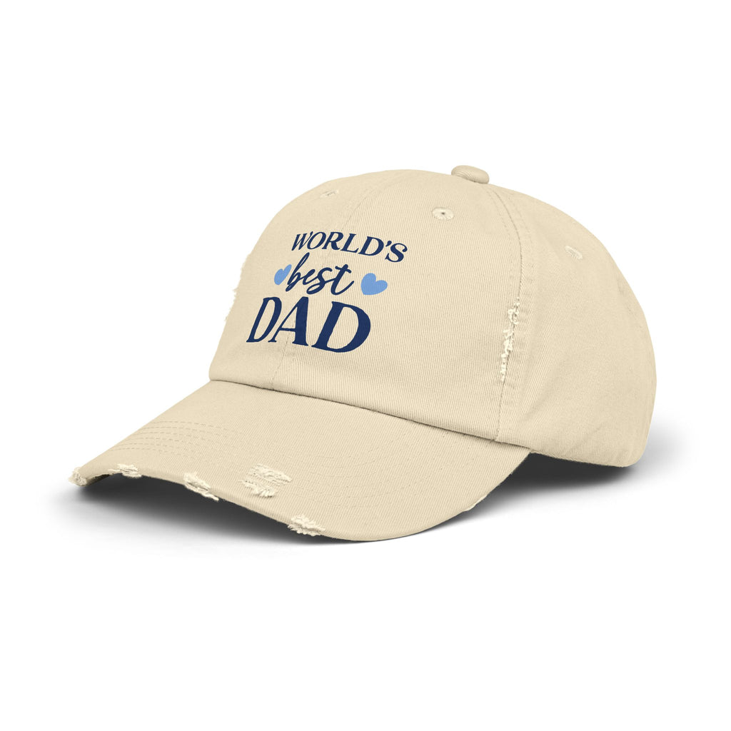 World's Best Dad Distressed Cap