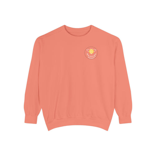Bee-Attitudes ~ Matthew 5:10 ~ Garment-Dyed Sweatshirt White Letters