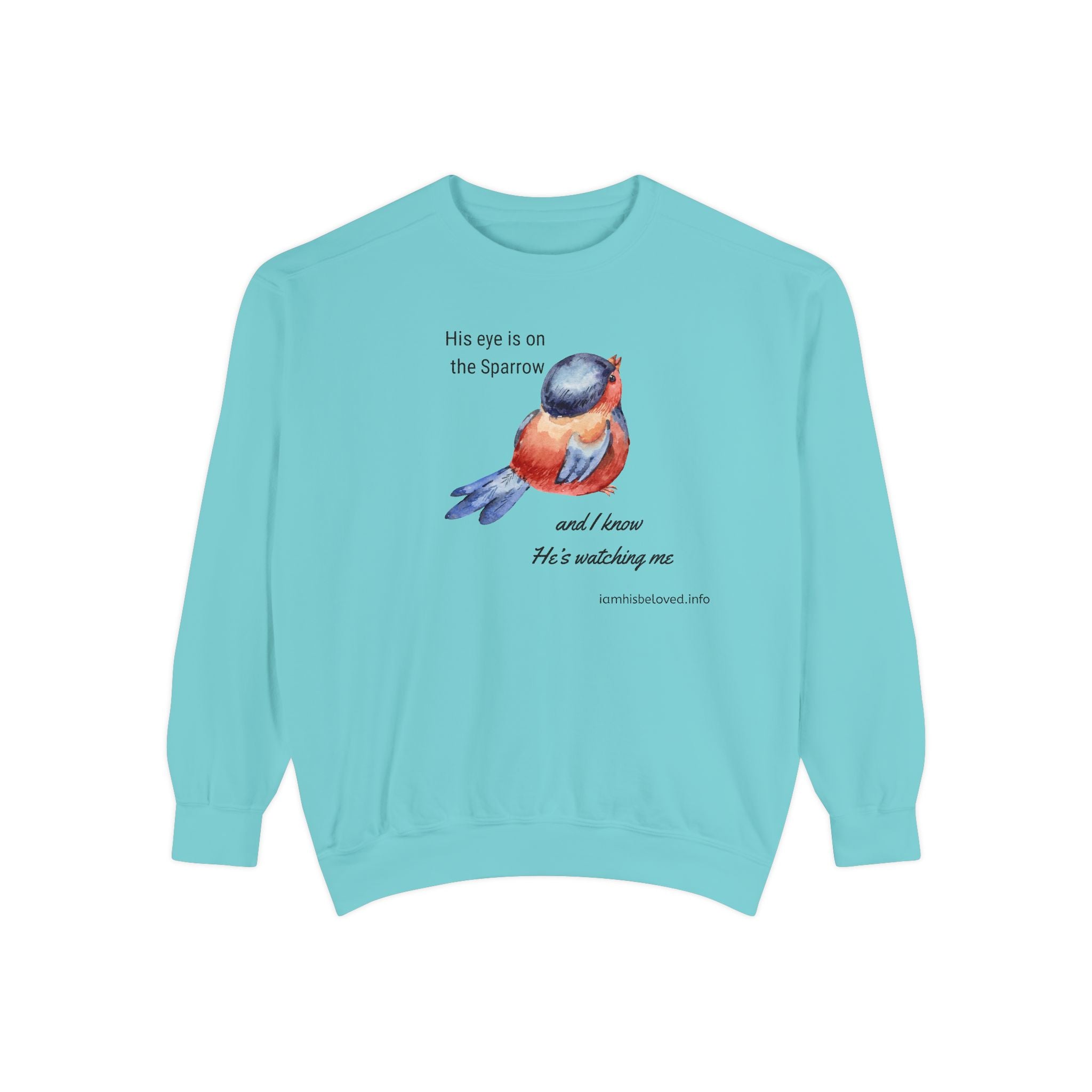 Favorite Hymns ~ His Eye is on the Sparrow ~ Garment-Dyed Sweatshirt