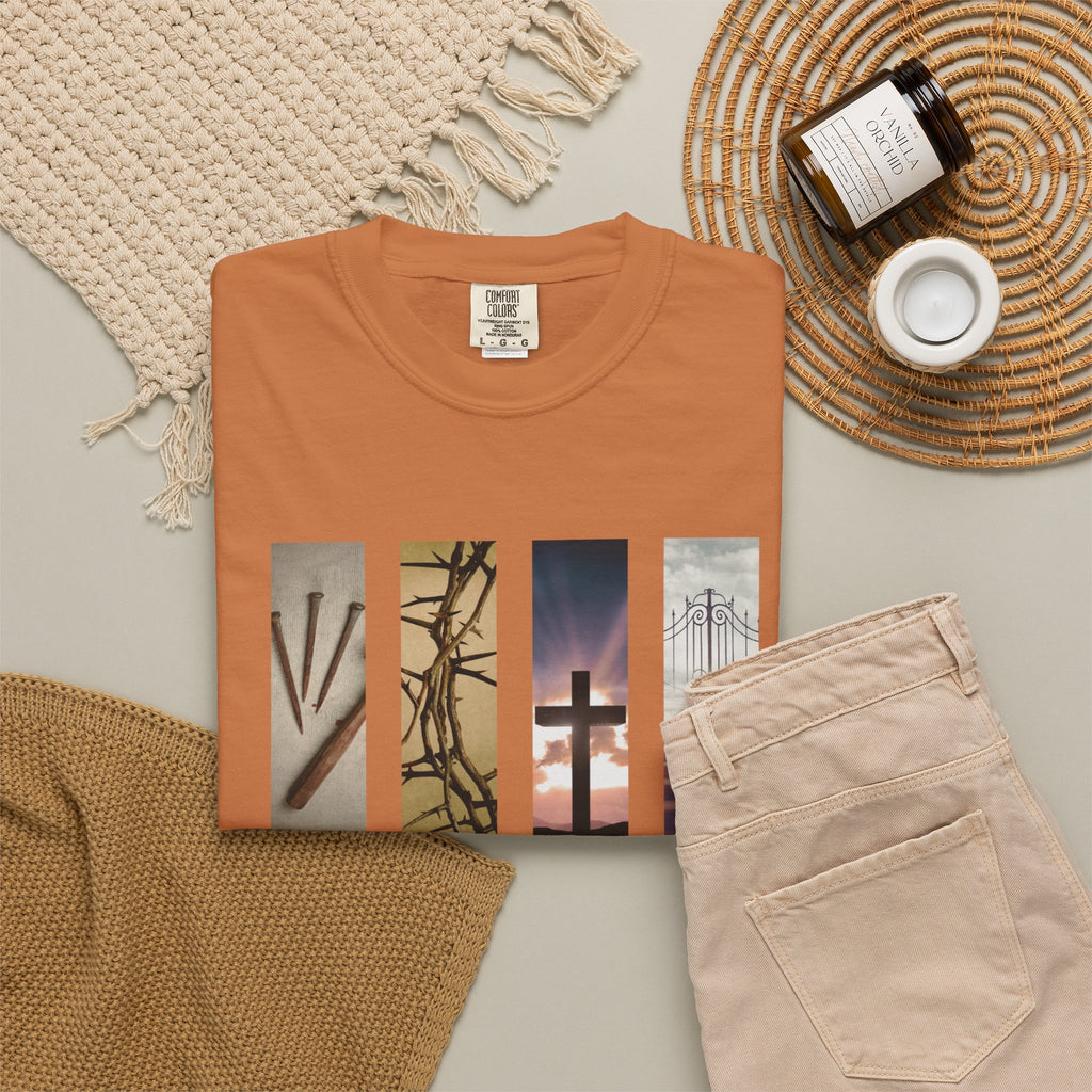 Forgiven Unisex T-Shirt - 3 Nails 1 Cross Design