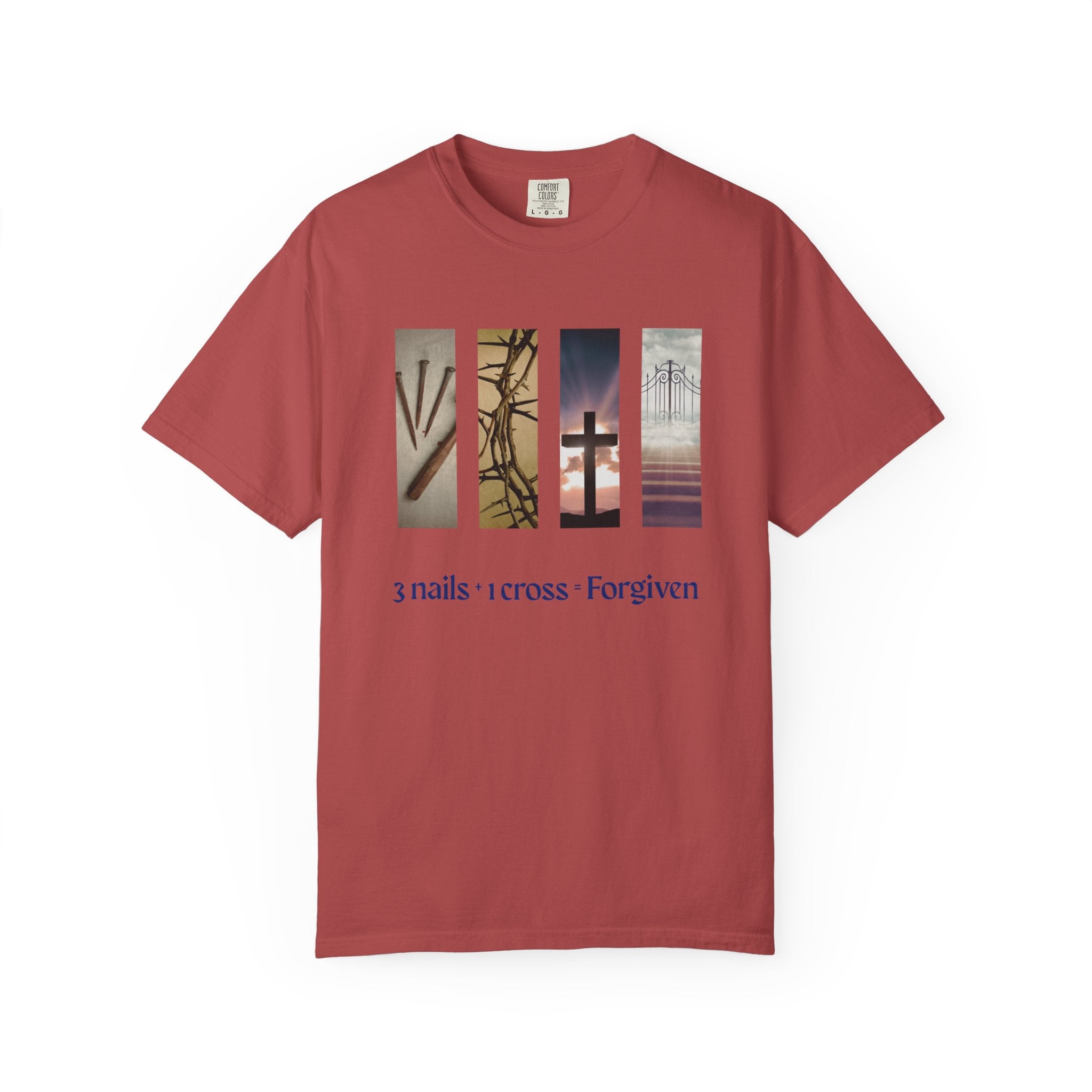 Forgiven Unisex T-Shirt - 3 Nails 1 Cross Design