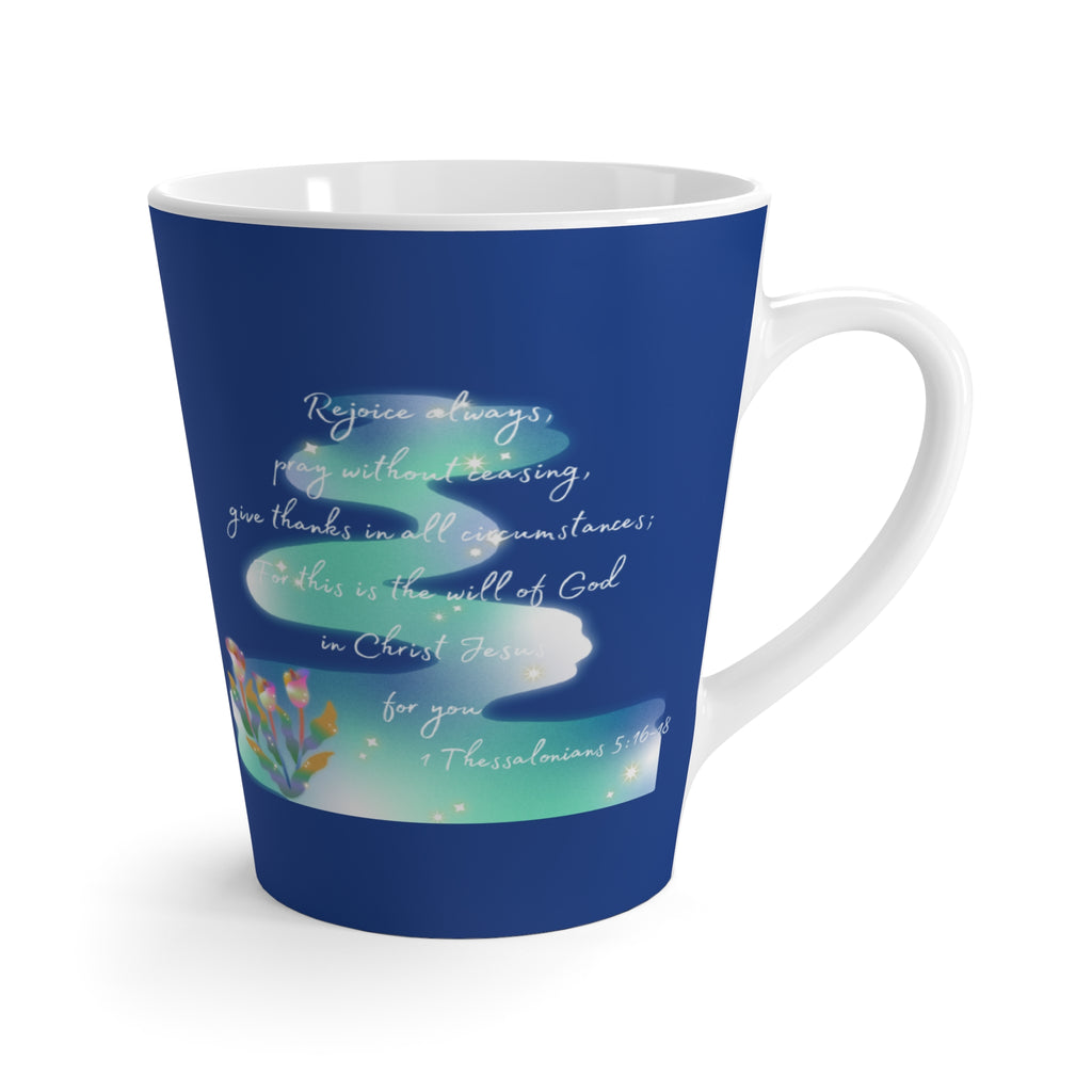 Favorite Verses ~ Rejoice Always Latte Mug