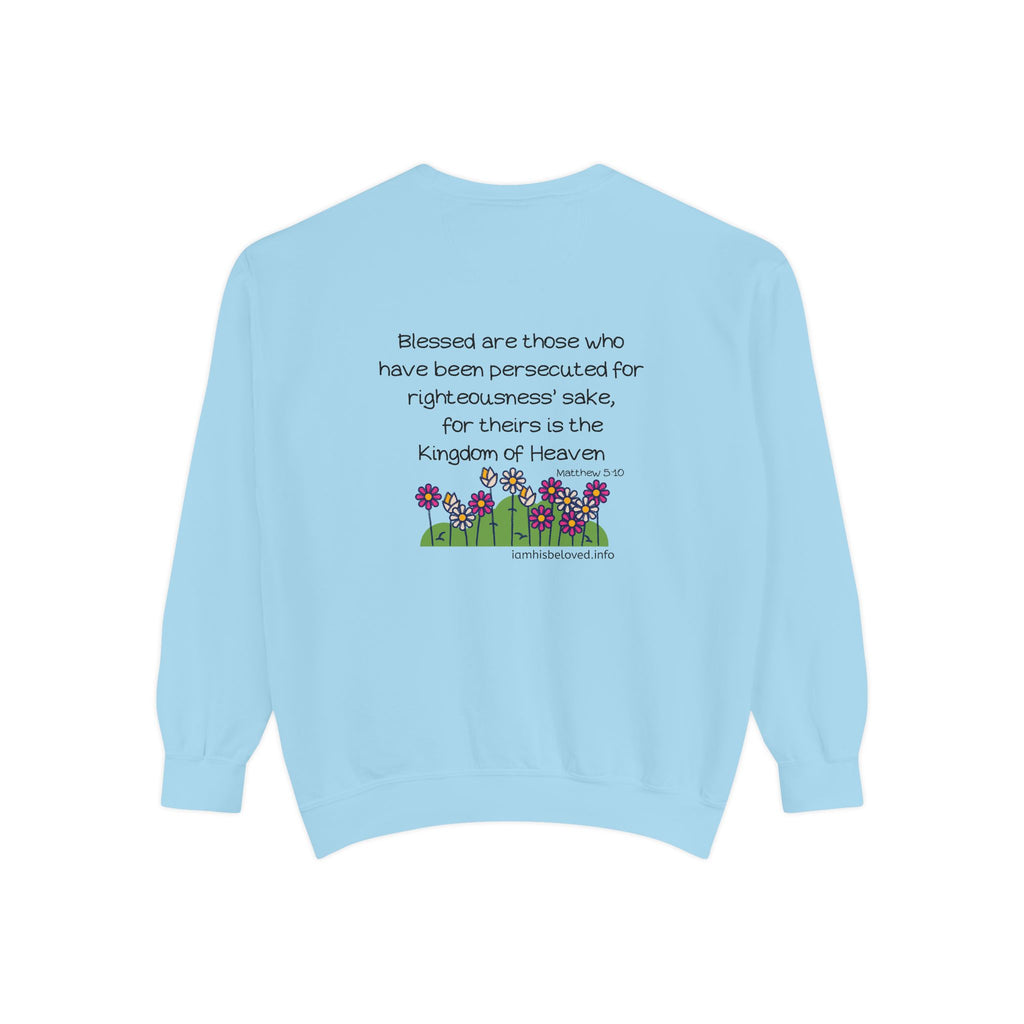 Bee-Attitudes Matthew 5:10 Garment-Dyed Sweatshirt