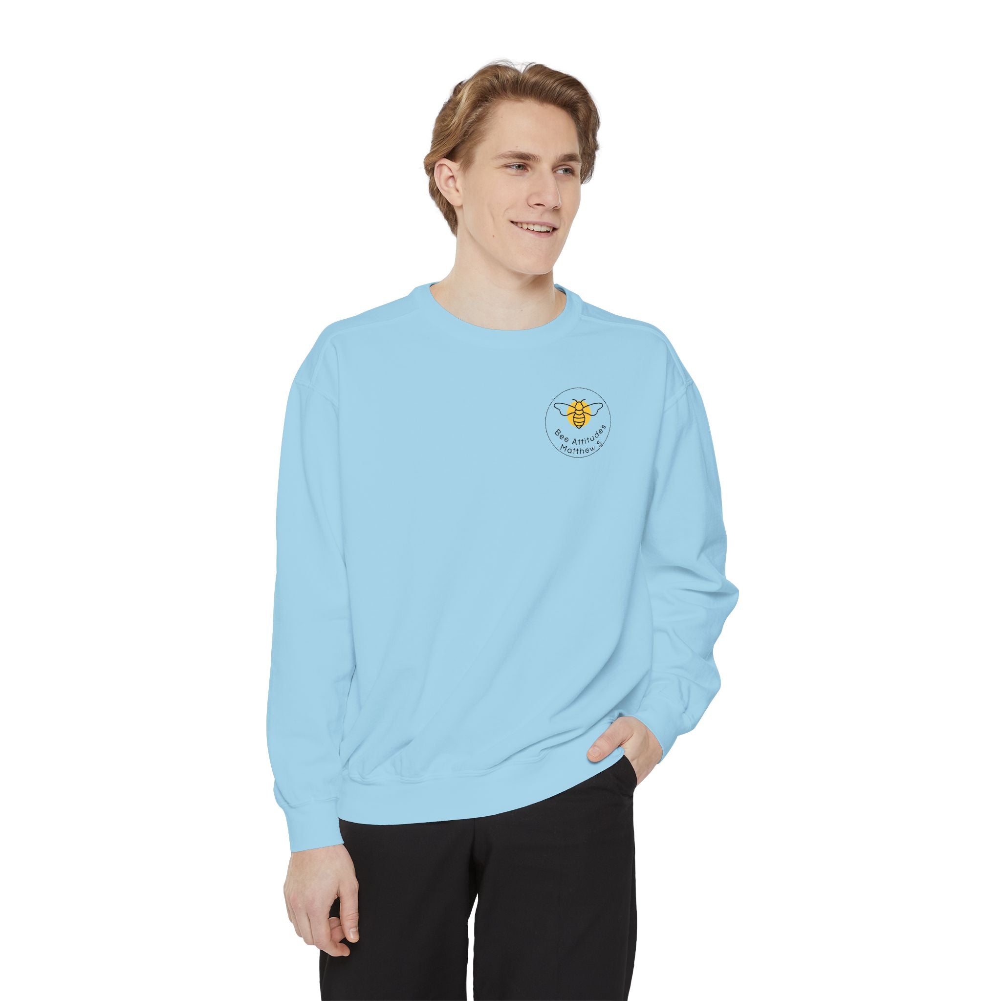Bee-Attitudes Matthew 5:10 Garment-Dyed Sweatshirt