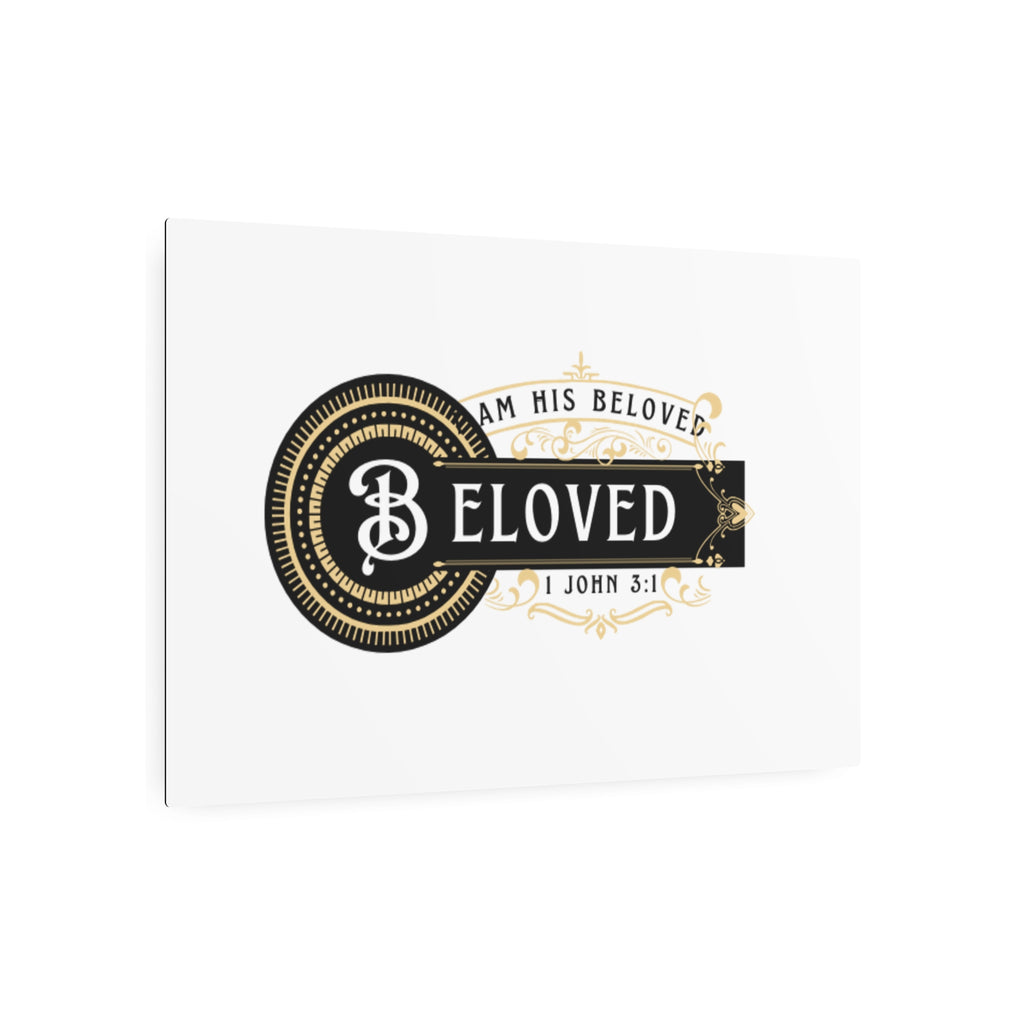 I am His Beloved Crested Decorative Wall Sign Metal Art