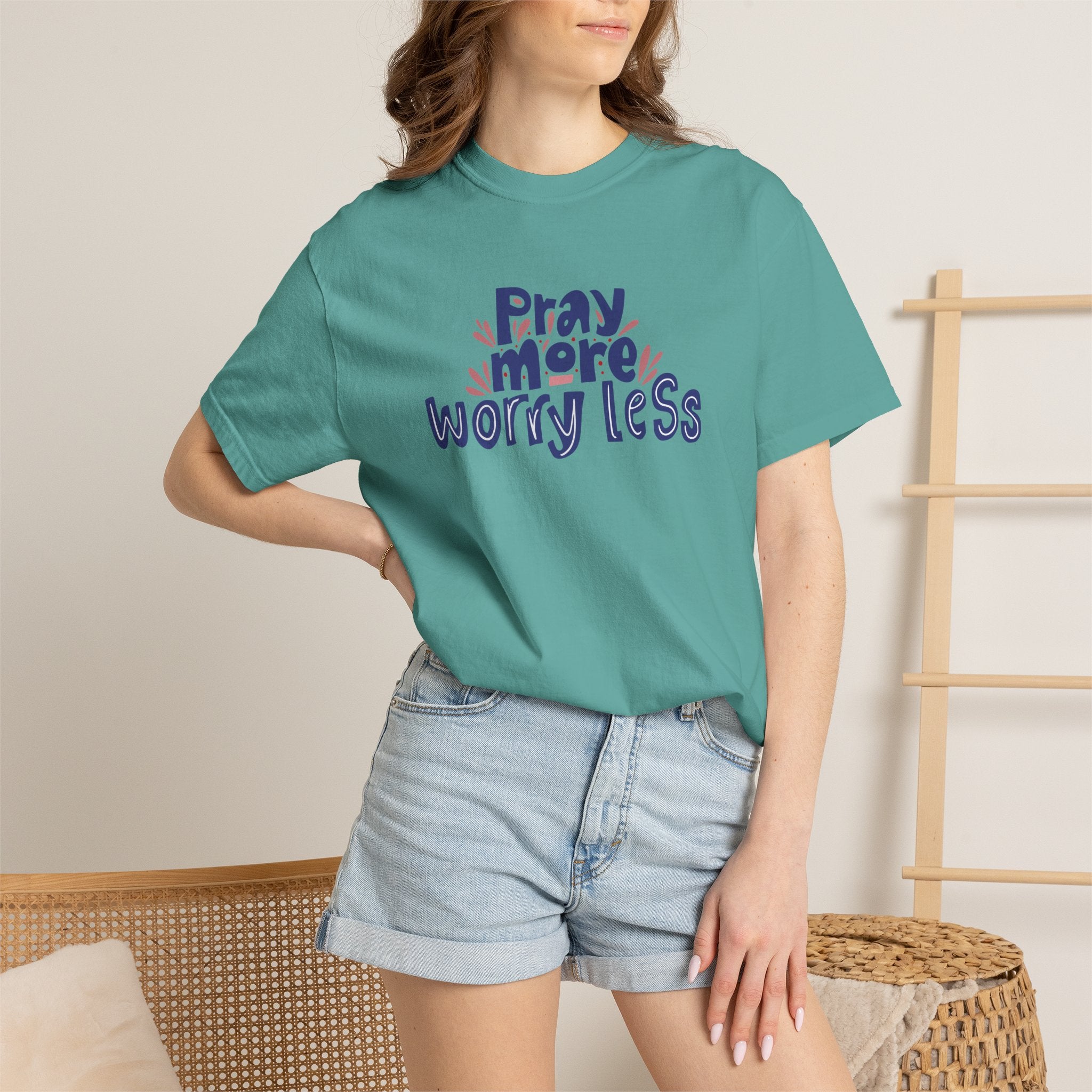 Pray More Worry Less T Shirt