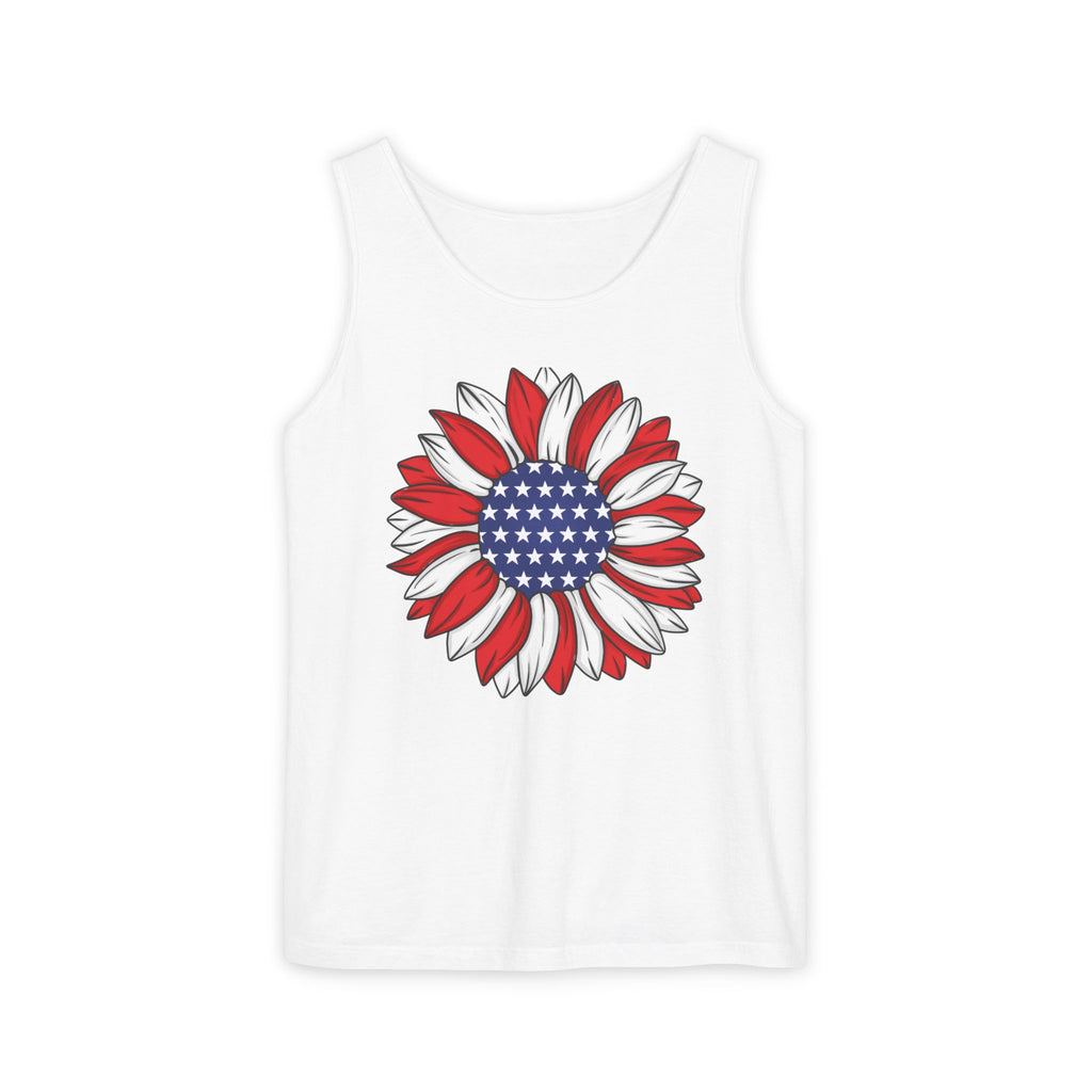 Patriotic Sunflower Tank Top