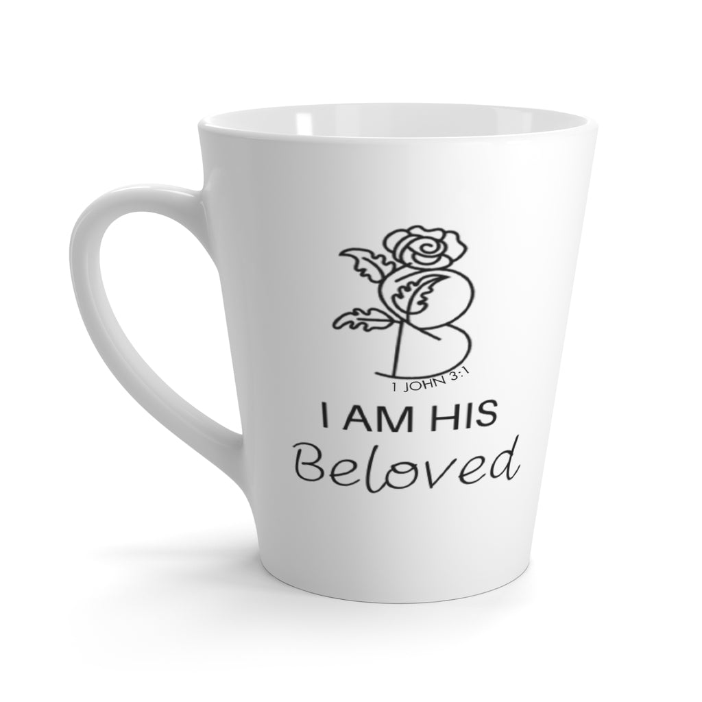 I am His Beloved Rose Latte Mug